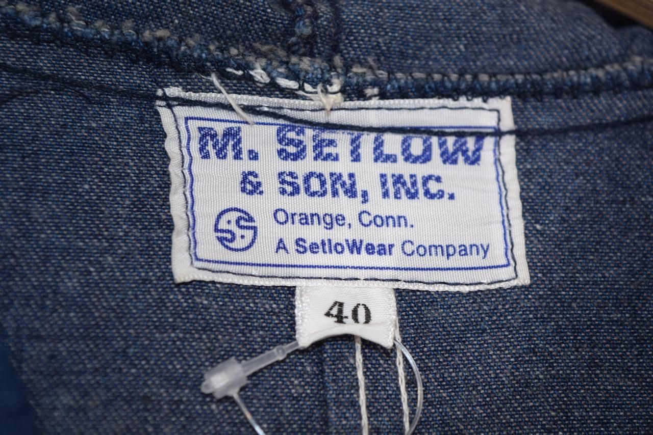 60s M.SETLOW&SON,INC. U.S.NAVY Vintage painter denim 60s M.SETLOW&SON,INC. U.S.NAVY Vintage painter denim