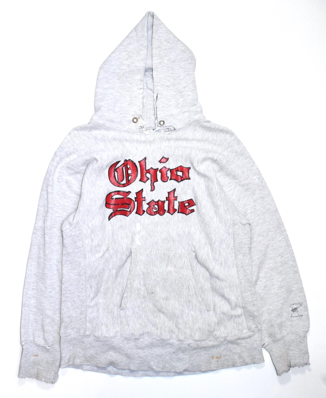 80s CHAMPION 'Ohio State' REVERSE WEAVE Hoodie L MADE IN USA 