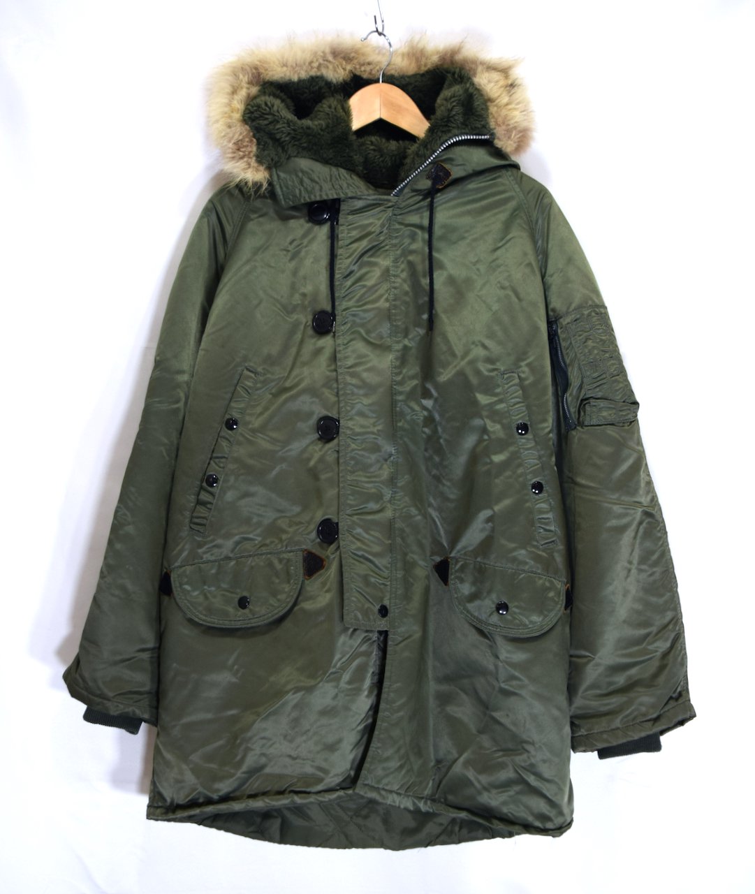 90s CORINTH 'ARCTIC PARKA' N-3B Flight Jacket L MADE IN USA ե饤ȥ㥱å