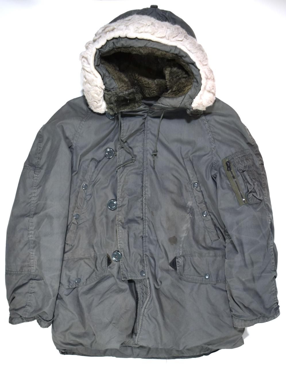 80s U.S.AIR FORCE N-3B EXTREME COLD WEATHER PARKA MEDIUM Size