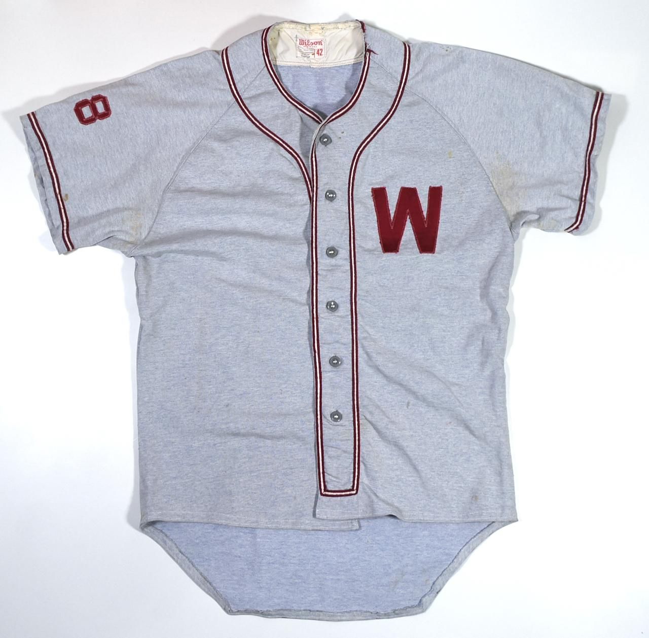 50s Wilson Baseball Shirts 42(ML) MADE IN USA 'MERKEL'S BARBER SHOP' 