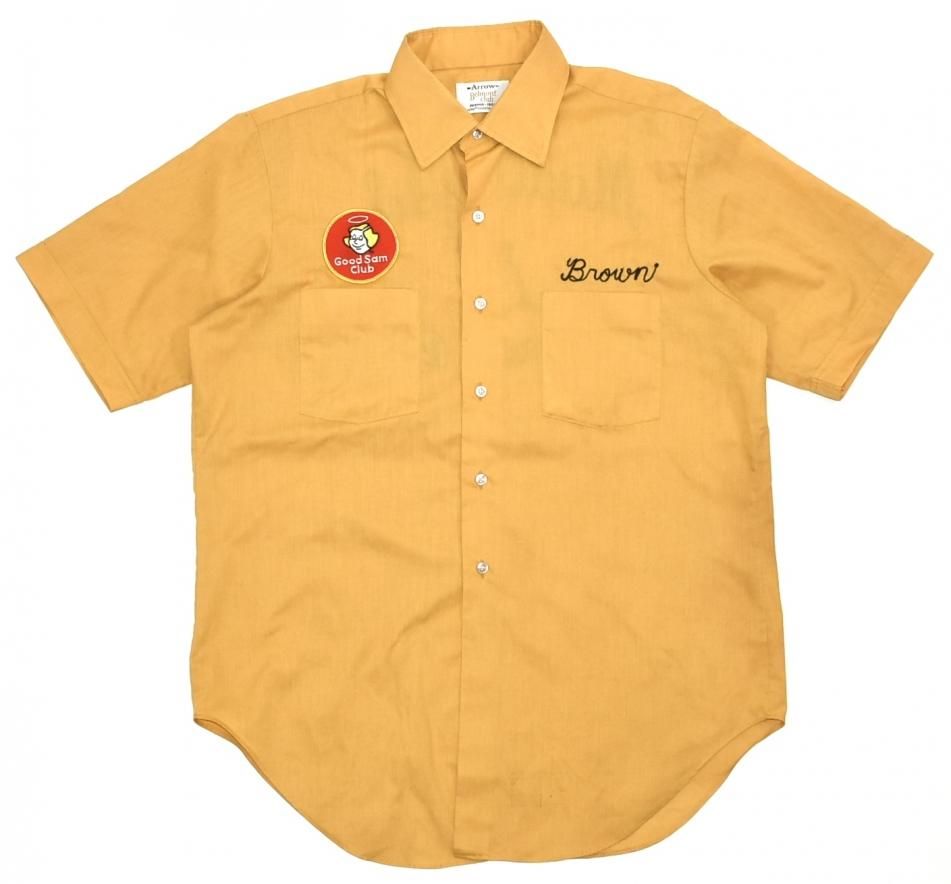 60~70s ARROW Belmont club bowling shirts L~XL程度 UNION 60~70s ARROW Belmont club bowling shirts L~XL程度 UNION