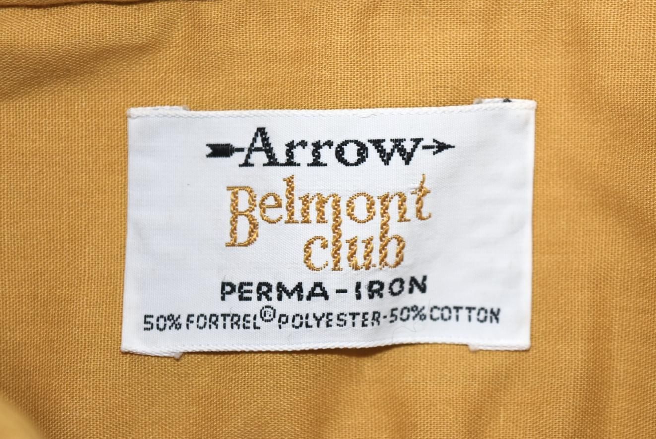 60~70s ARROW Belmont club bowling shirts L~XL程度 UNION 60~70s ARROW Belmont club bowling shirts L~XL程度 UNION