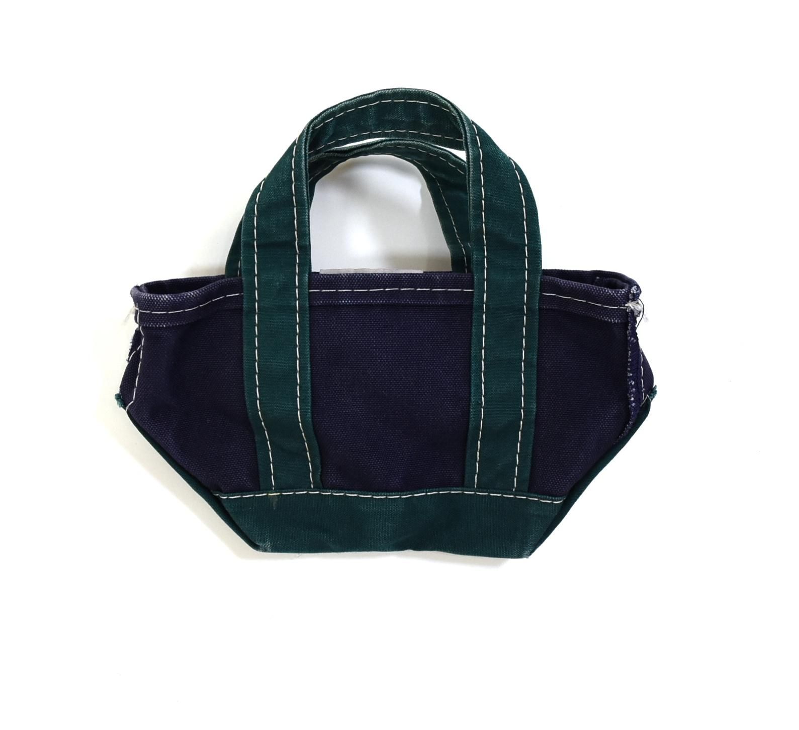 80s L.L.Bean Boat and tote XXS NavyGreen