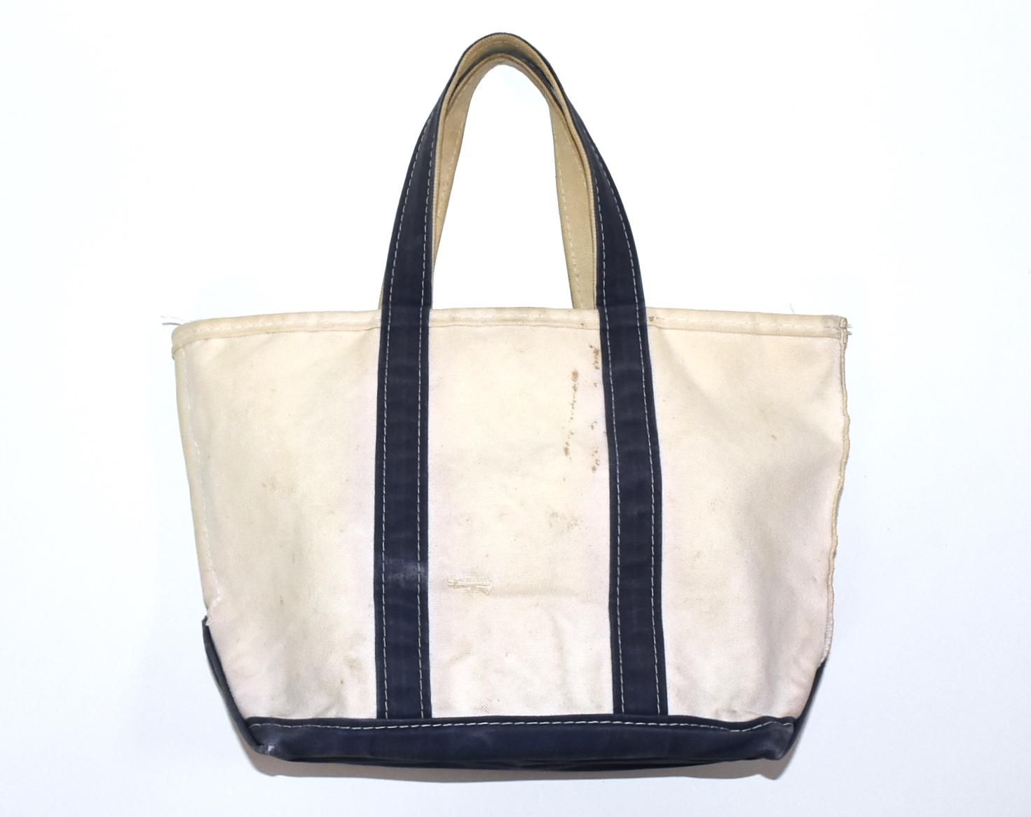 80s L.L.Bean Boat and tote Medium Navy