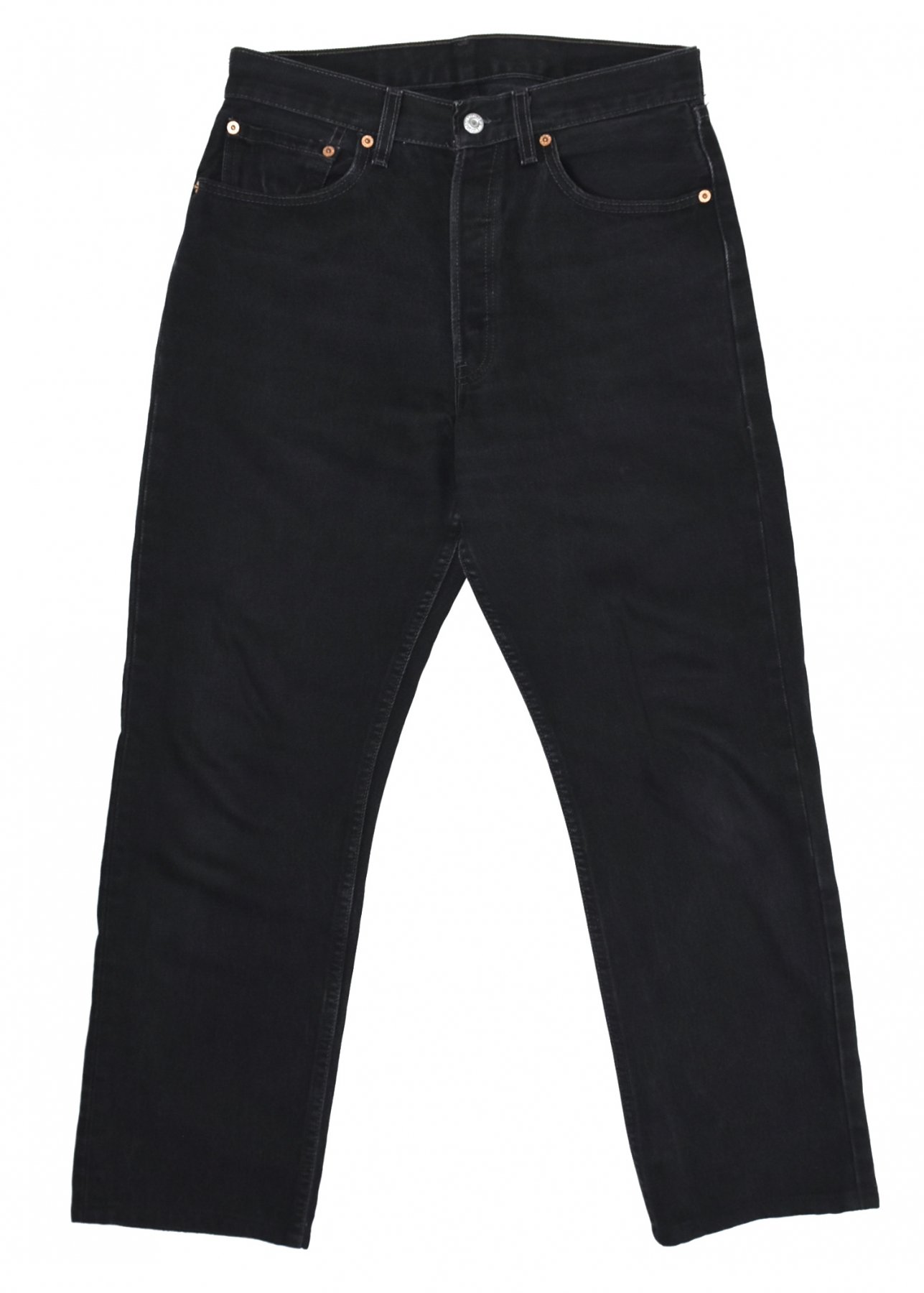 2001 LEVI'S 501 Black denim pants W31 L28 MADE IN USA R