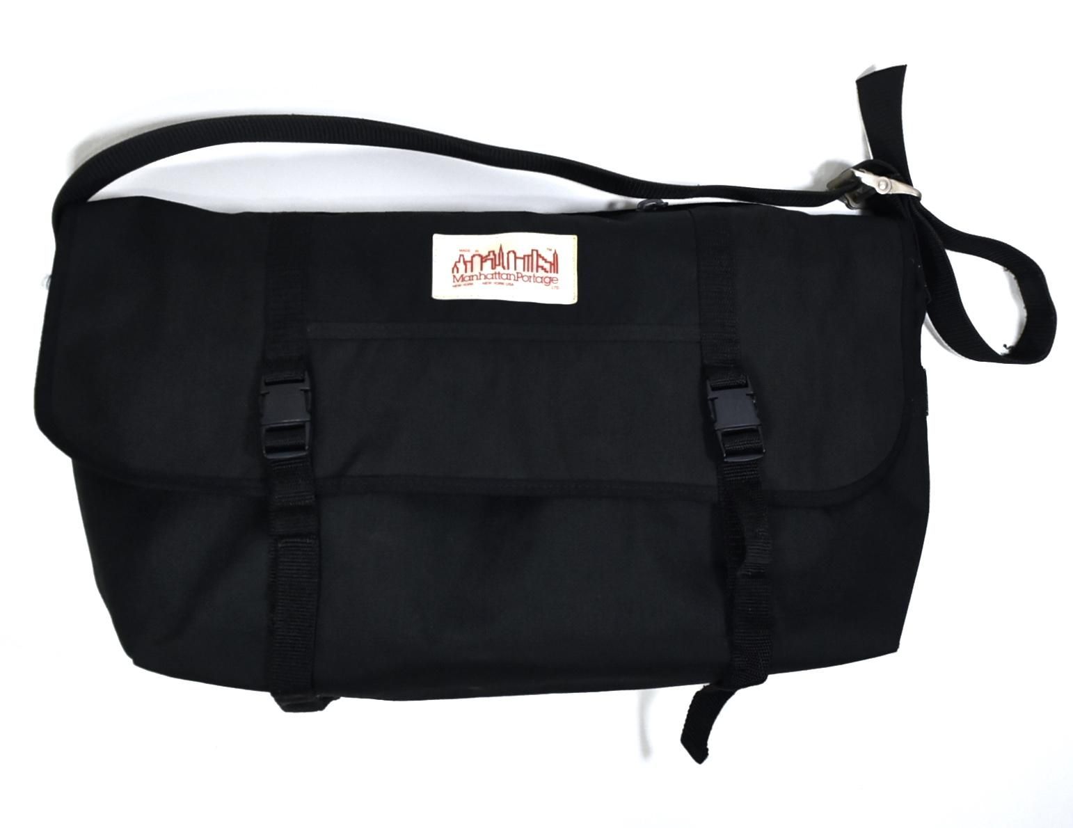 90s Manhattan Portage Messenger bag Large MADE IN USA Black