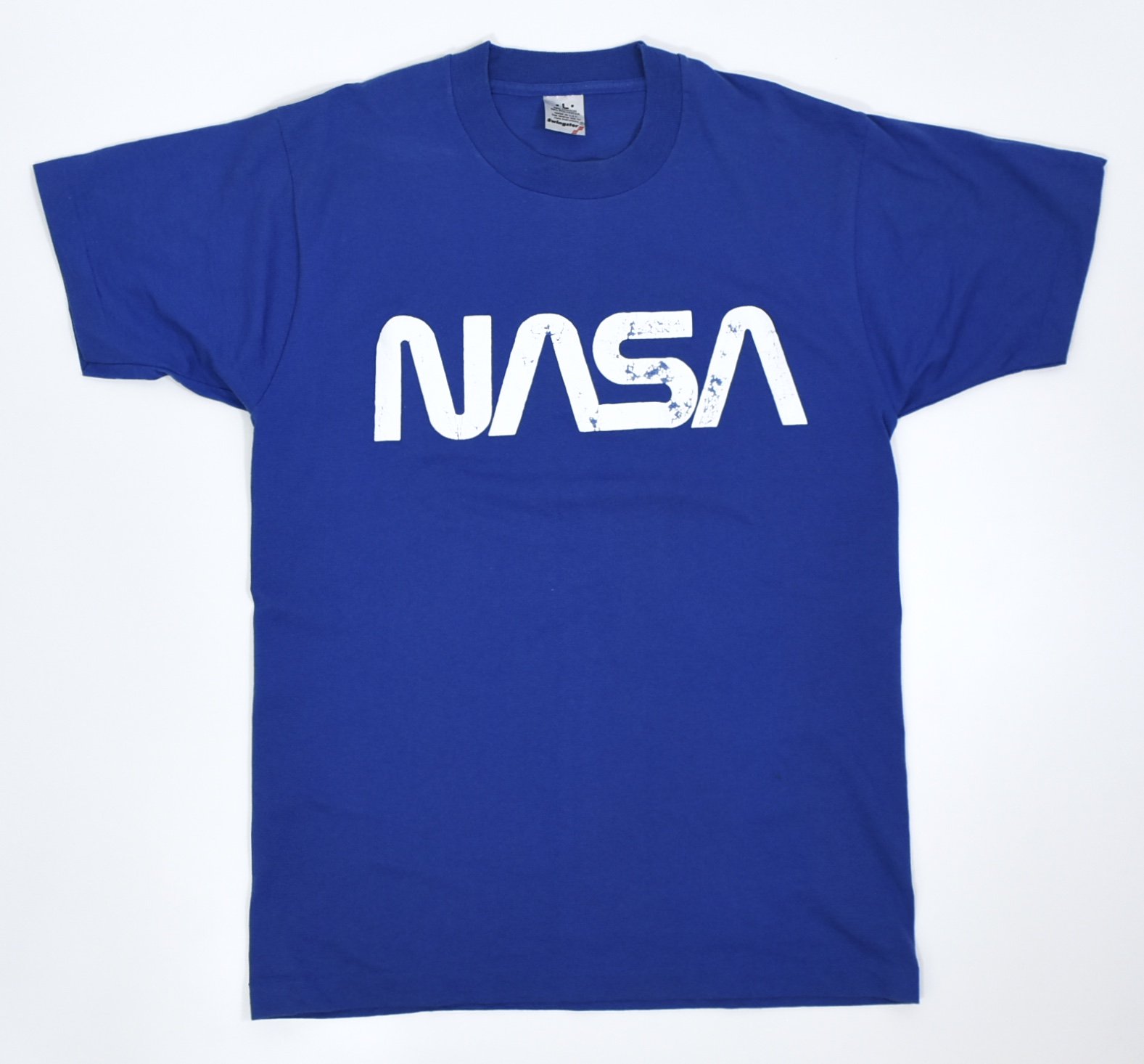 90s NASA Tee L MADE IN USA Blue