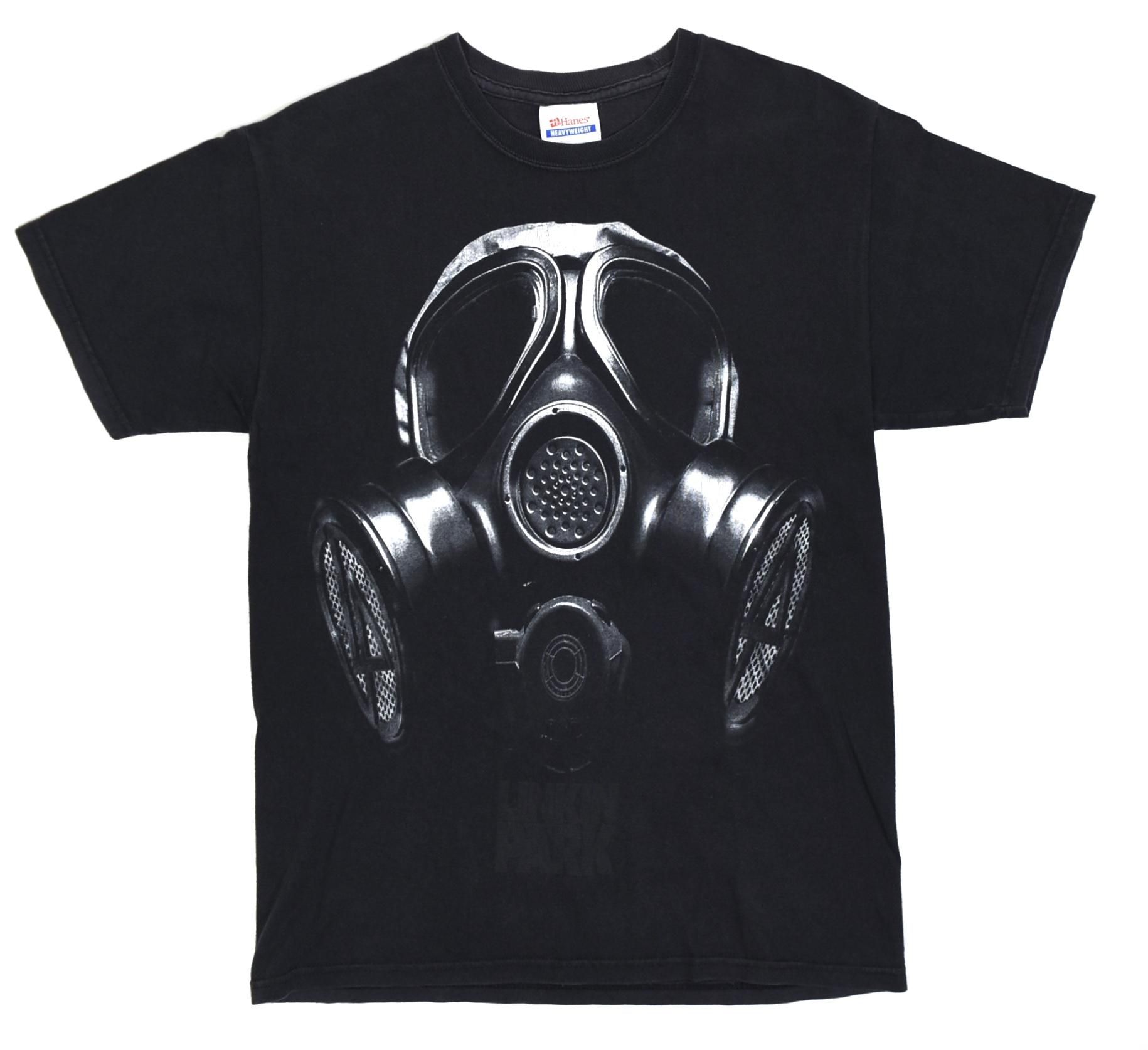 2000s LINKIN PARK Gas mask Tee S Black
