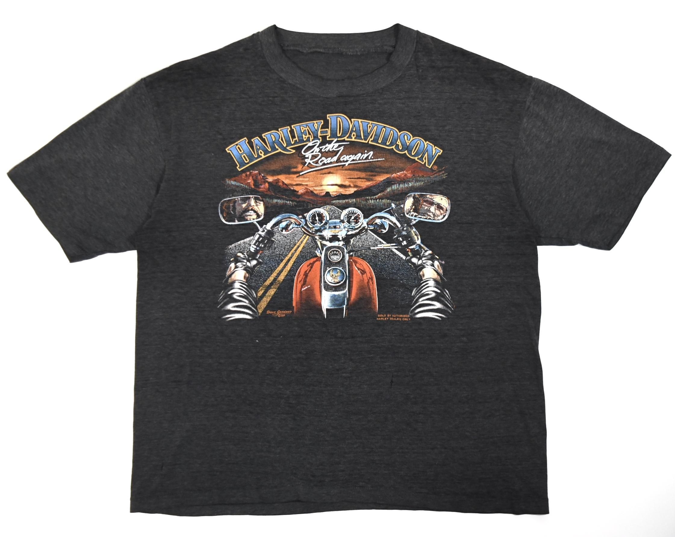 1984 HARLEY DAVIDSON Dave gardner Tee L Black