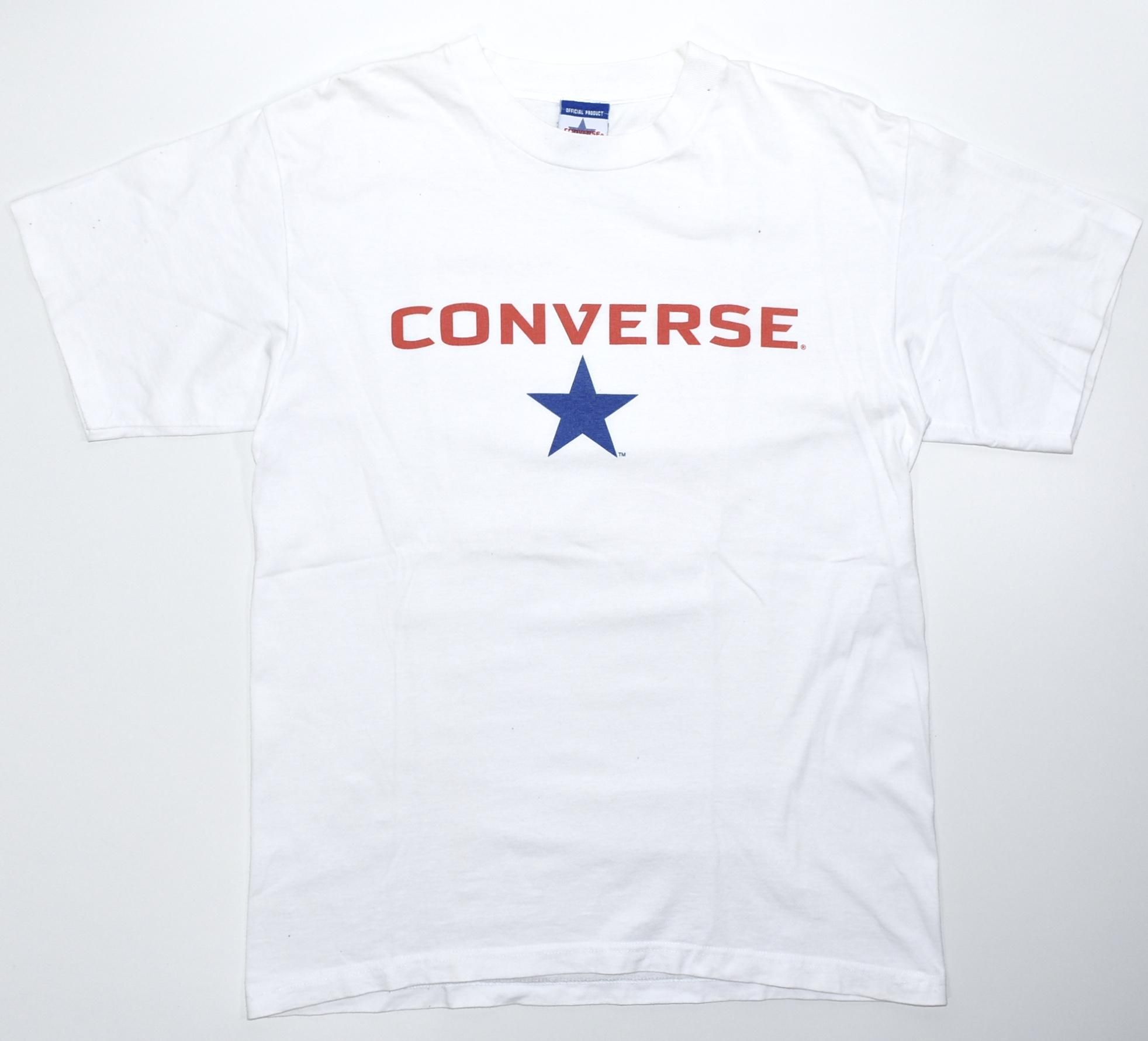 90s CONVERSE Logo print Tee L MADE IN USA White ߹ߥץ