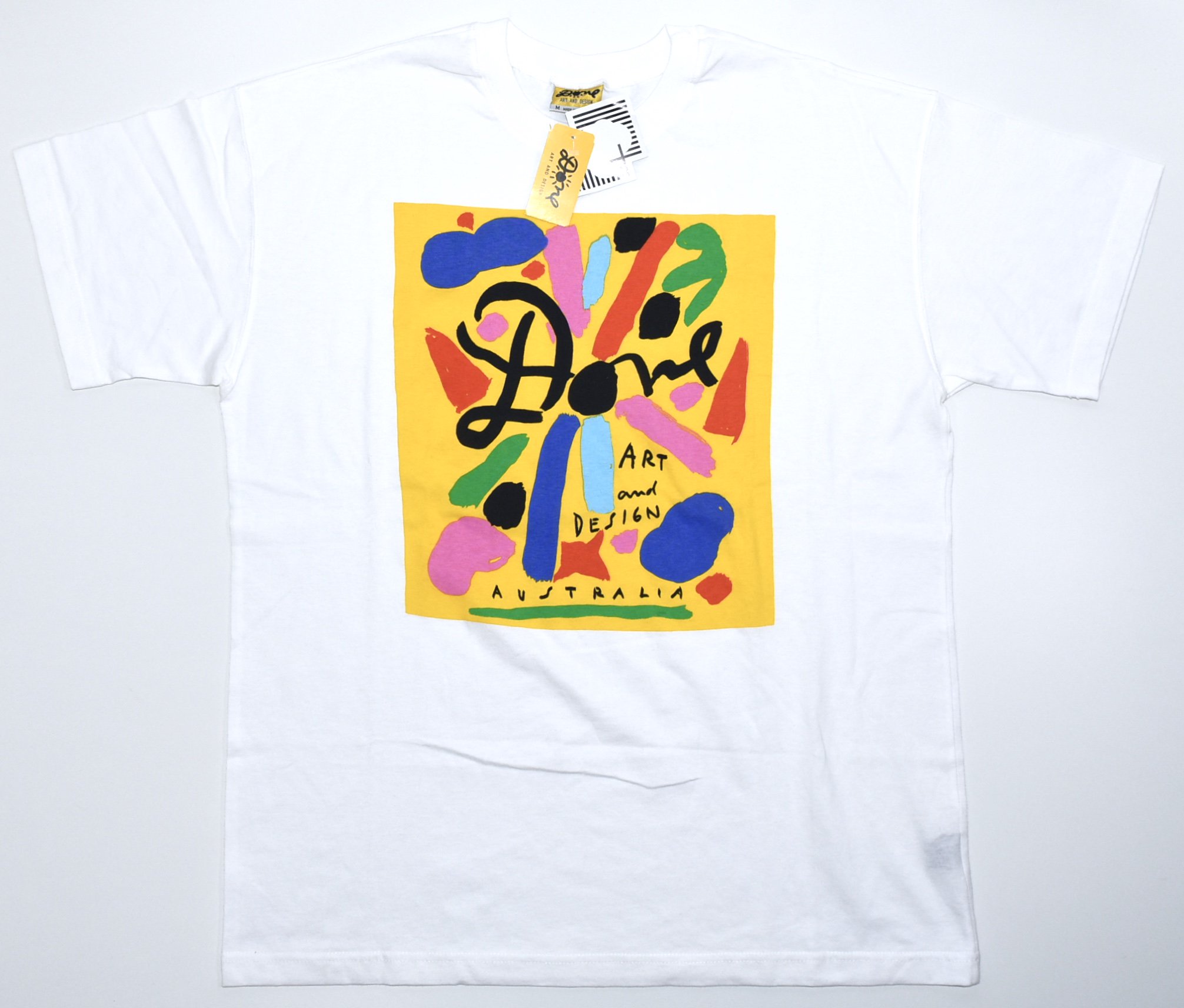 DEAD STOCK 90s KEN DONE ART and DESIGN AUSTRALIA Tee M(L～XL程度) MADE IN  AUSTRALIA White - MISSION WEB STORE