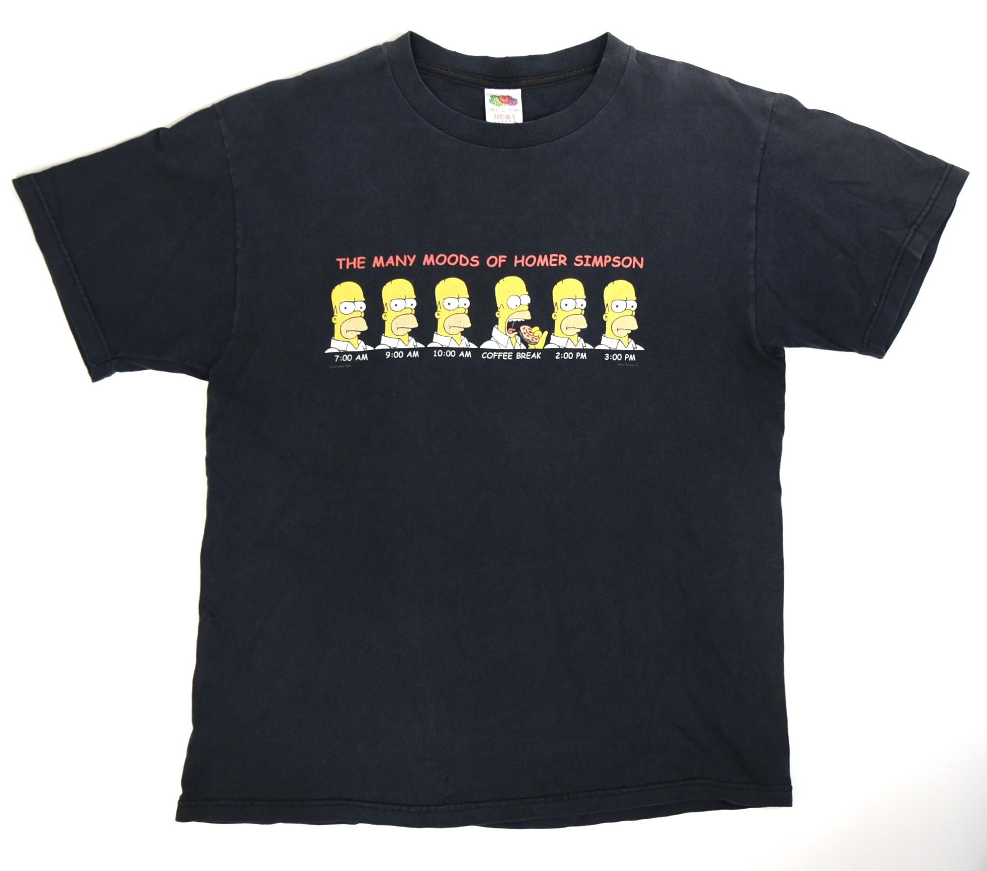 2001 SIMPSON Tee M Black