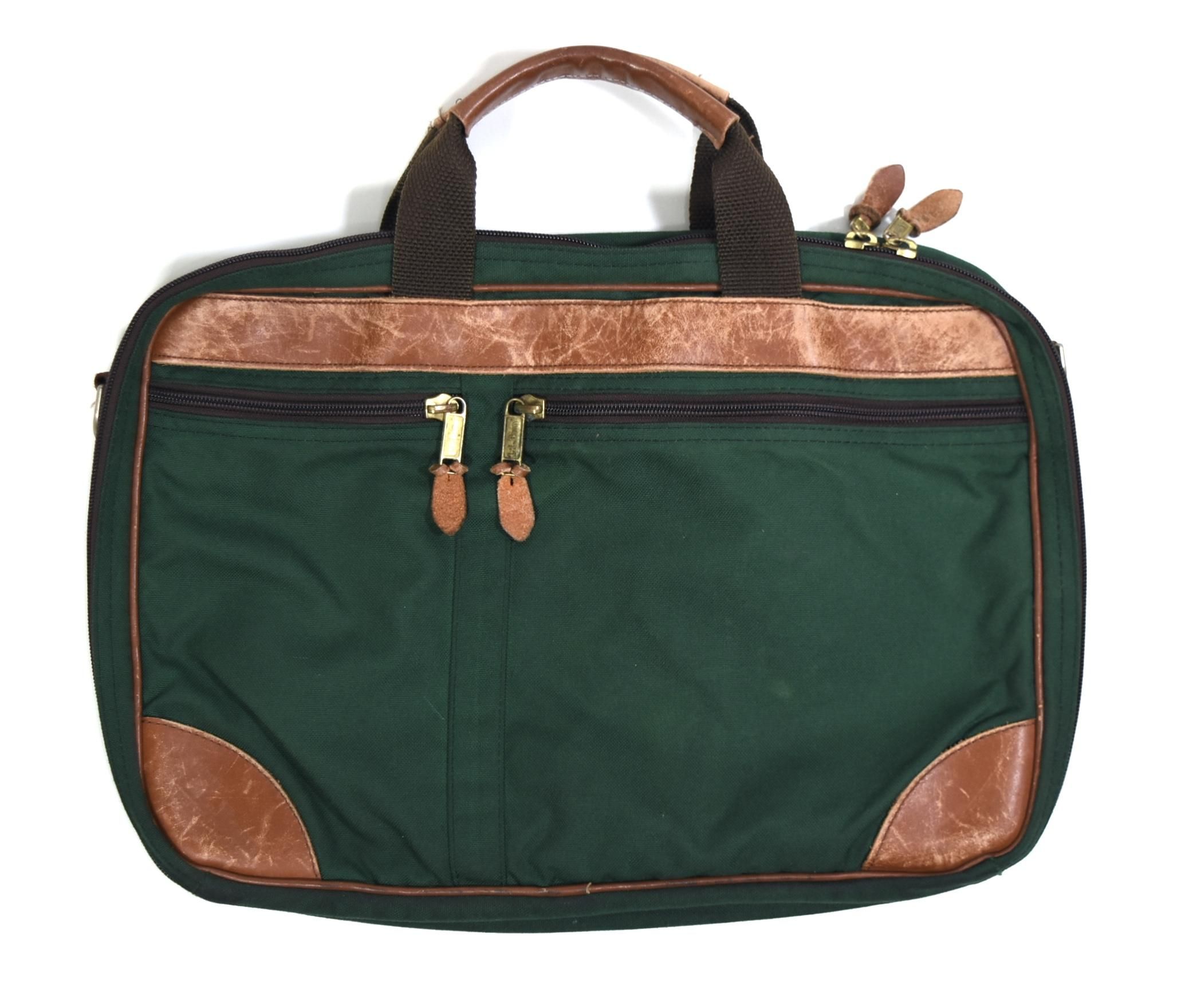 80s L.L.Bean Brief bag Green