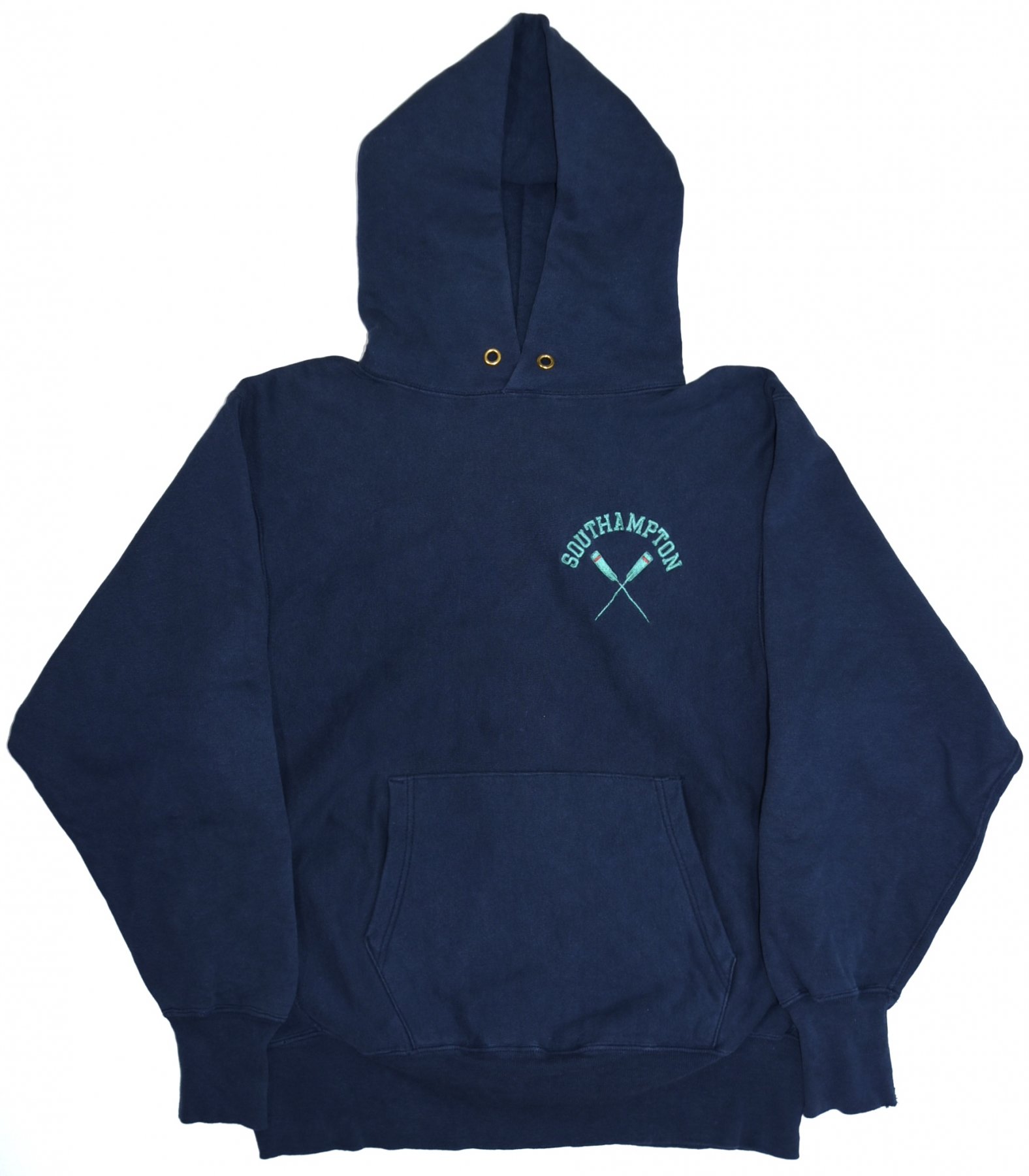 90s CHAMPION REVERSE WEAVE Sweat hoodie L MADE IN USA Navy