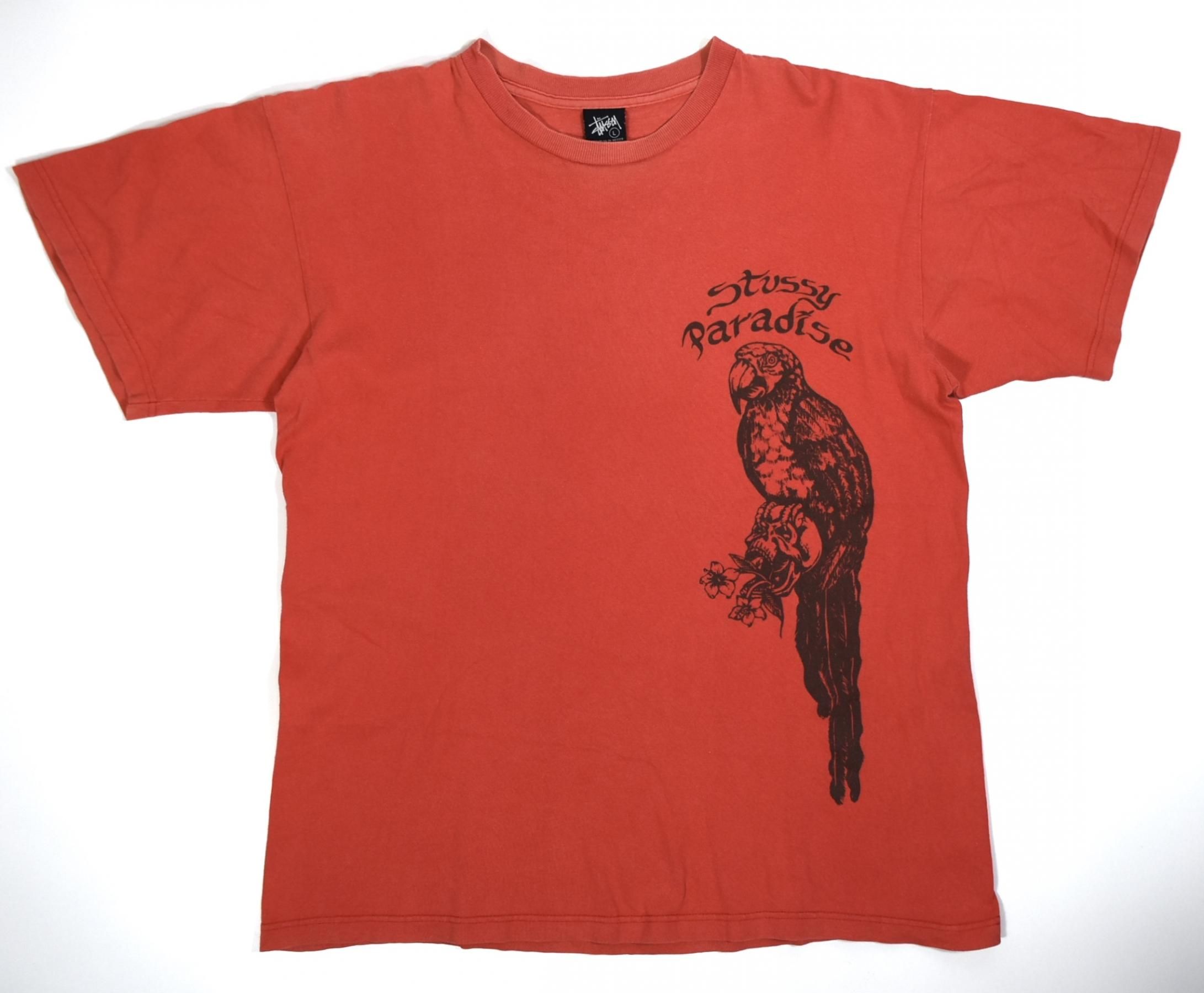 2000s STUSSY Parrot Tee L Red