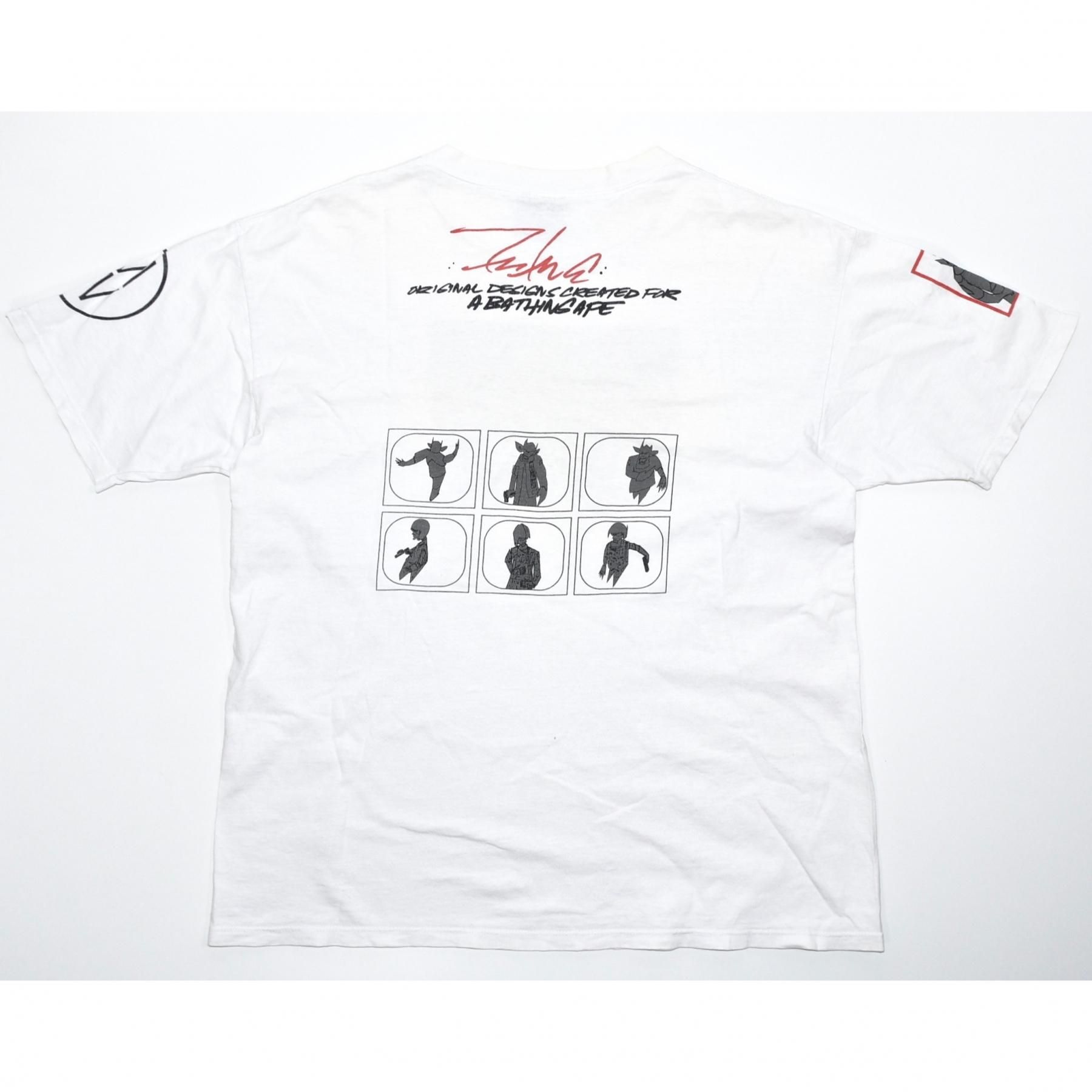 Early 1990s FUTURAA BATHING APE Tee L White with ONEITA Label