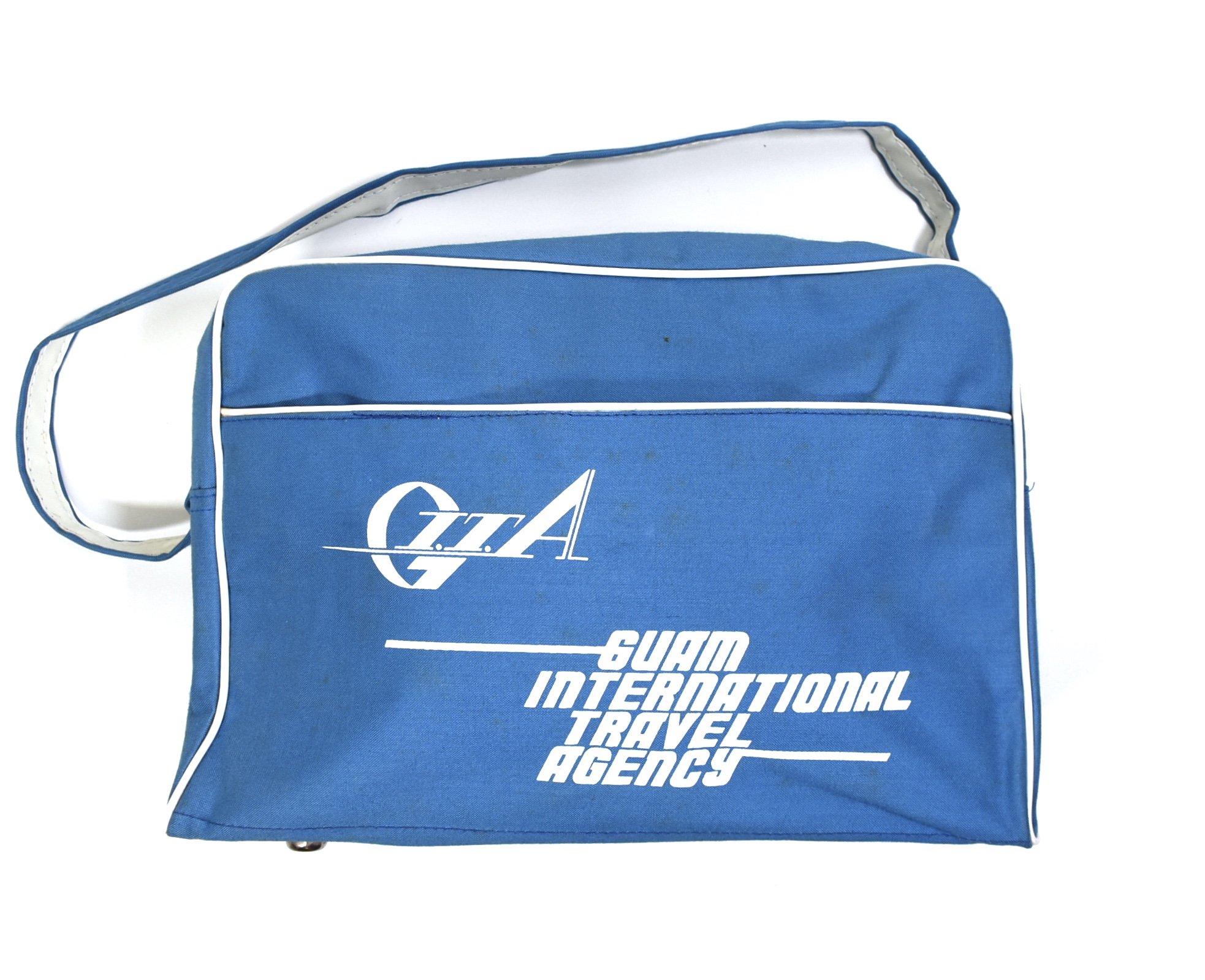 1970s G.I.T.A 'GUAM INTERNATIONAL TRAVEL AGENCY' Nylon shoulder bag