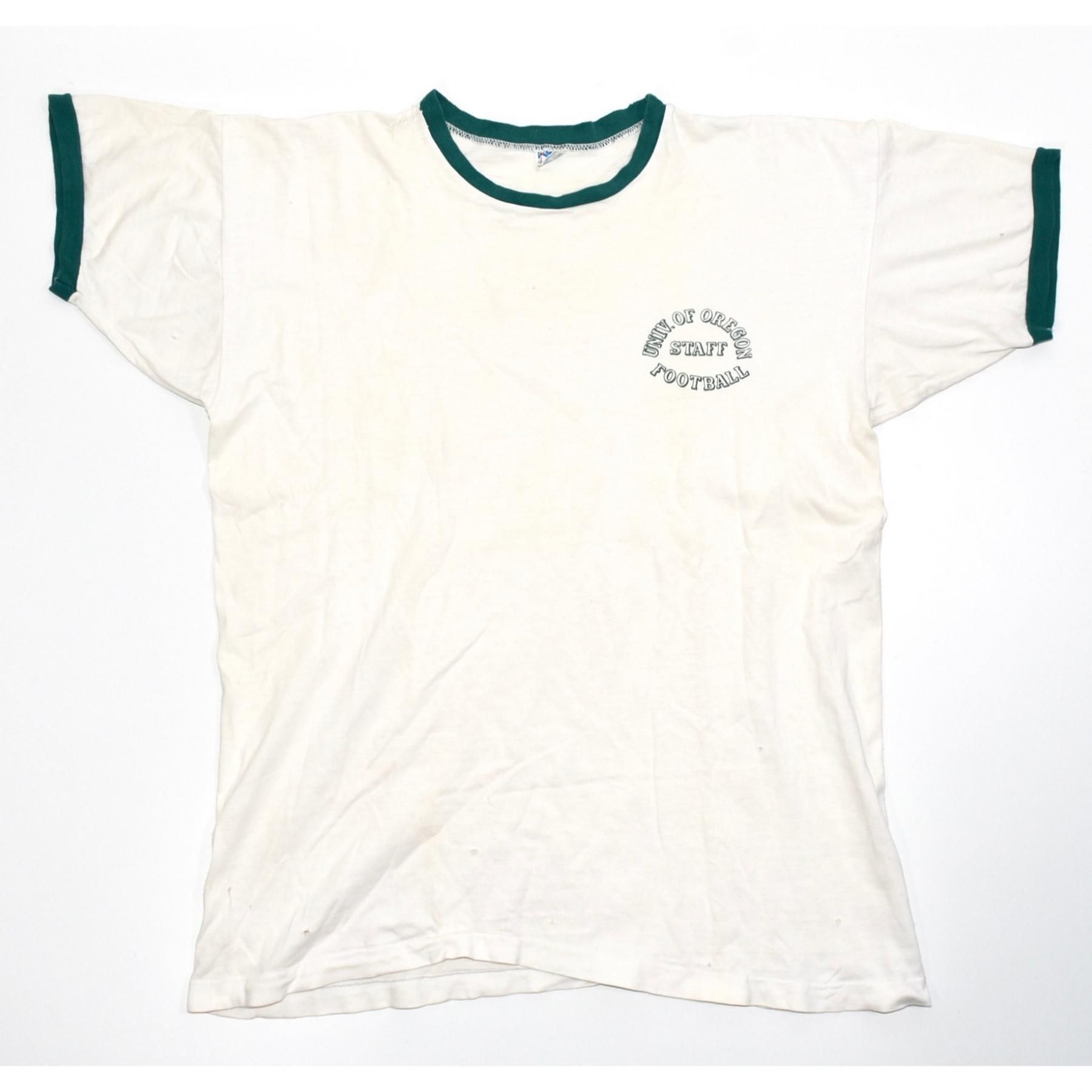 19731982 CHAMPION UNIV. OF OREGON FOOTBALL STAFF Tee XL MADE IN USA