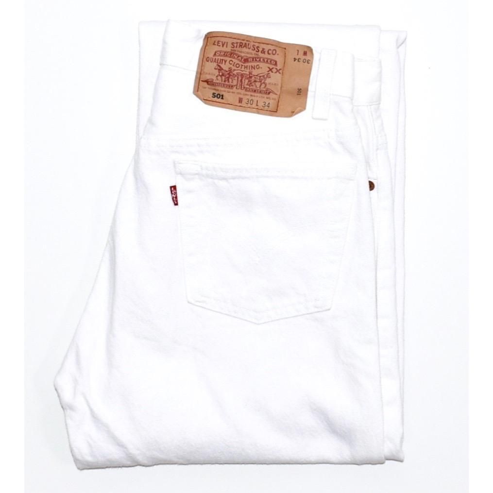 1994 LEVI'S 501 W30 MADE IN USA White
