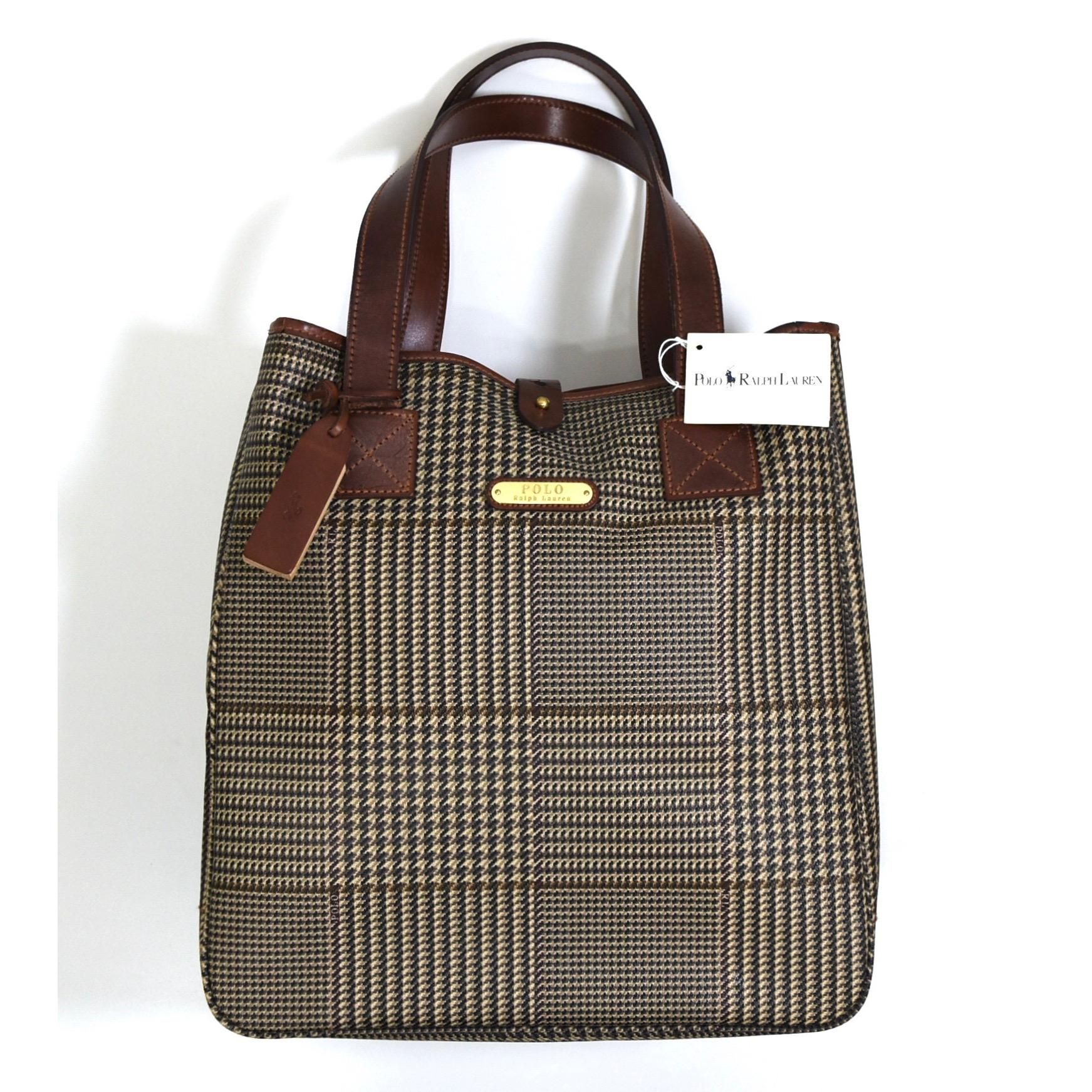 DEAD STOCK 1990s Polo Ralph Lauren Leather tote bag 
