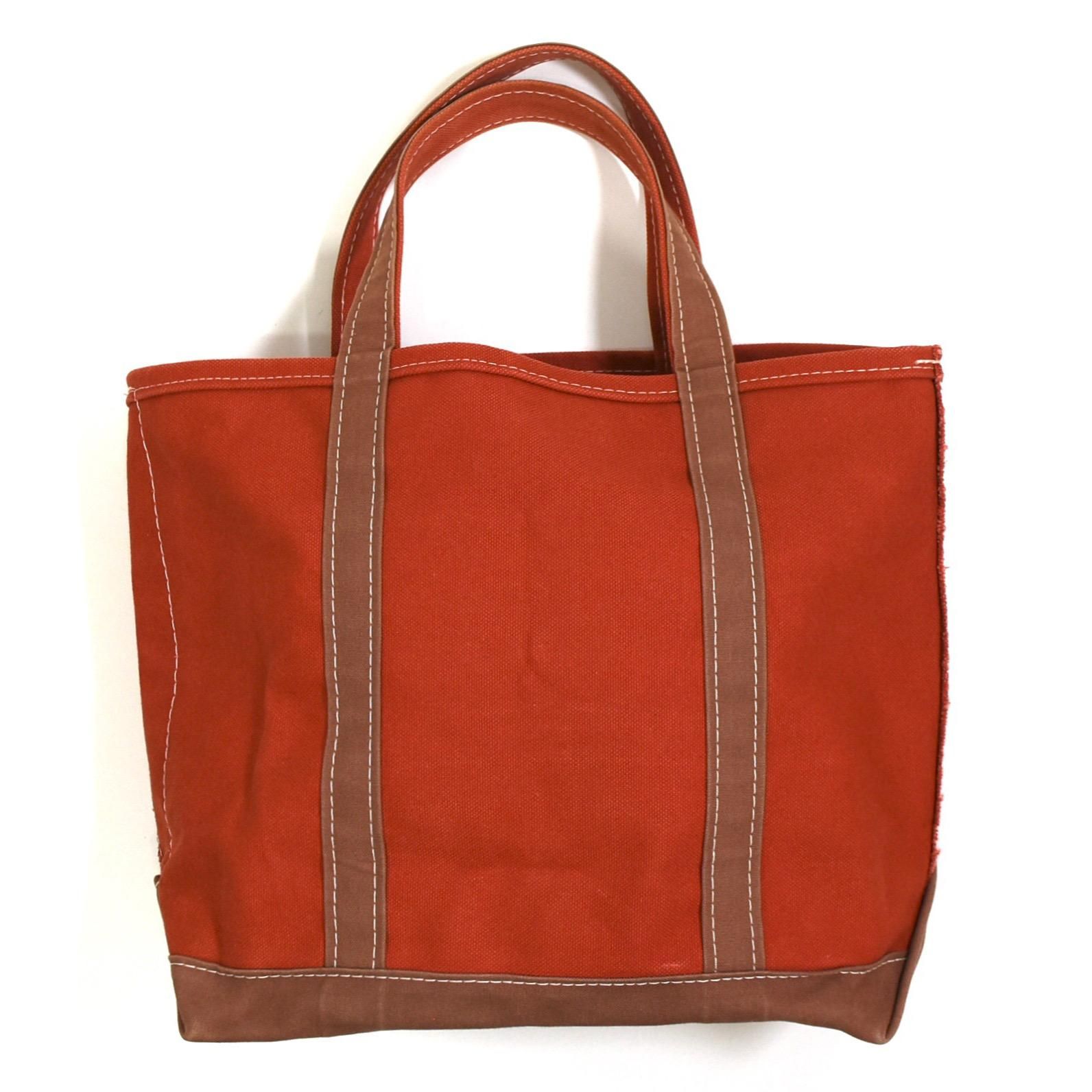 2000s L.L.Bean Custom boat and tote Medium MADE IN USA OrangeBrown