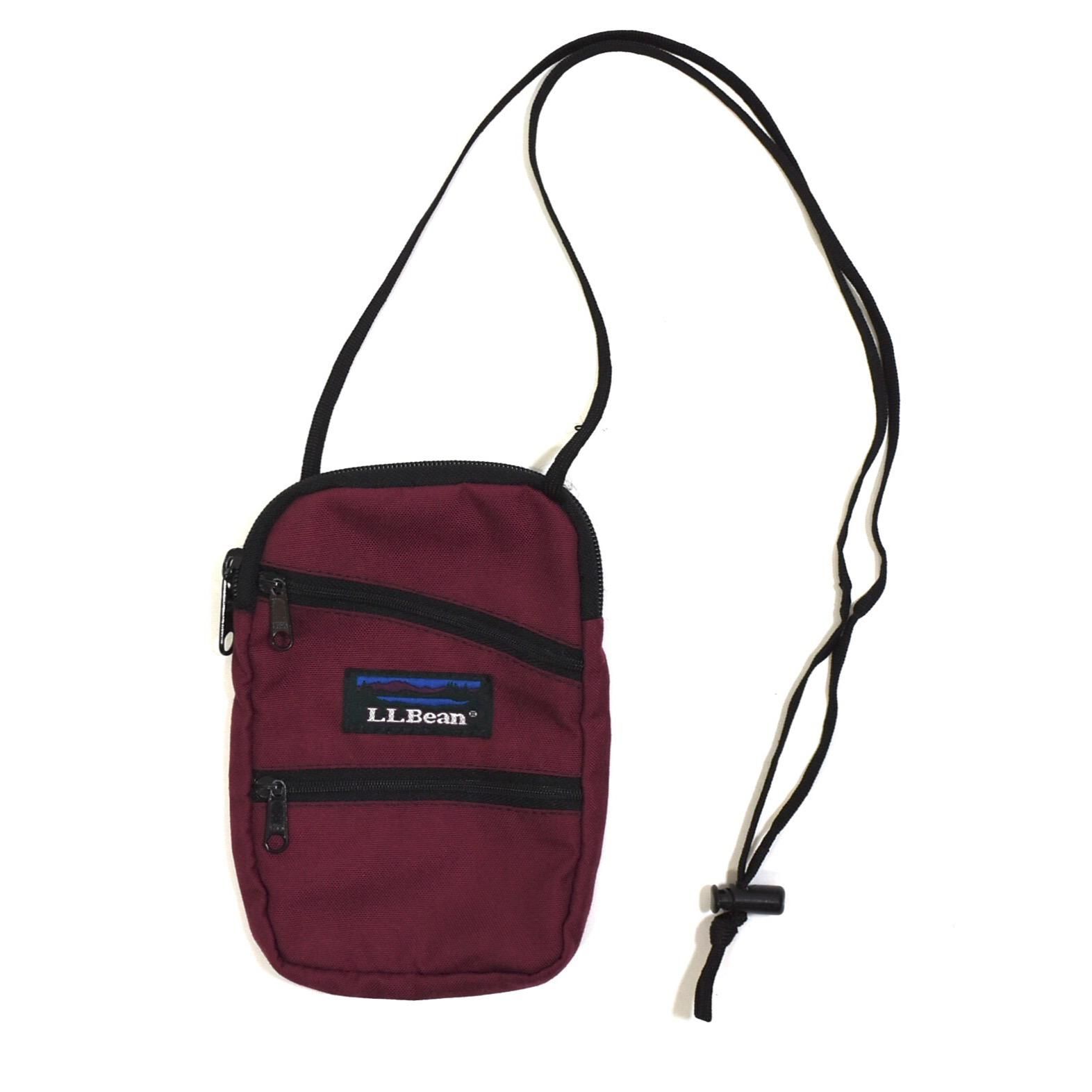 1990s L.L.BeanSUNDOG Travel pouch MADE IN SEATLE USA Burgundy