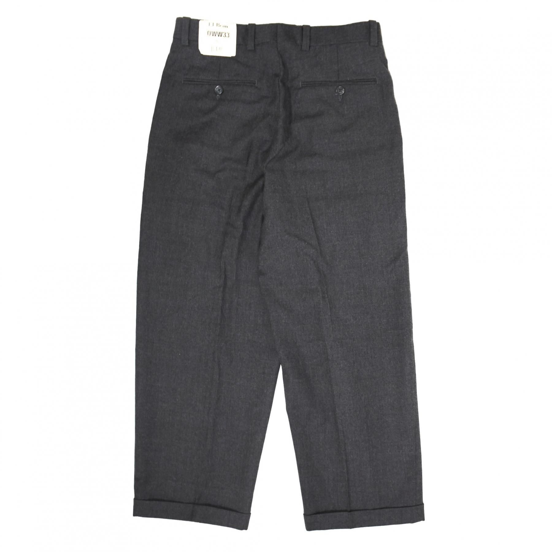 DEAD STOCK 1990s L.L.Bean Wool pants W30 MADE IN CANADA Grey