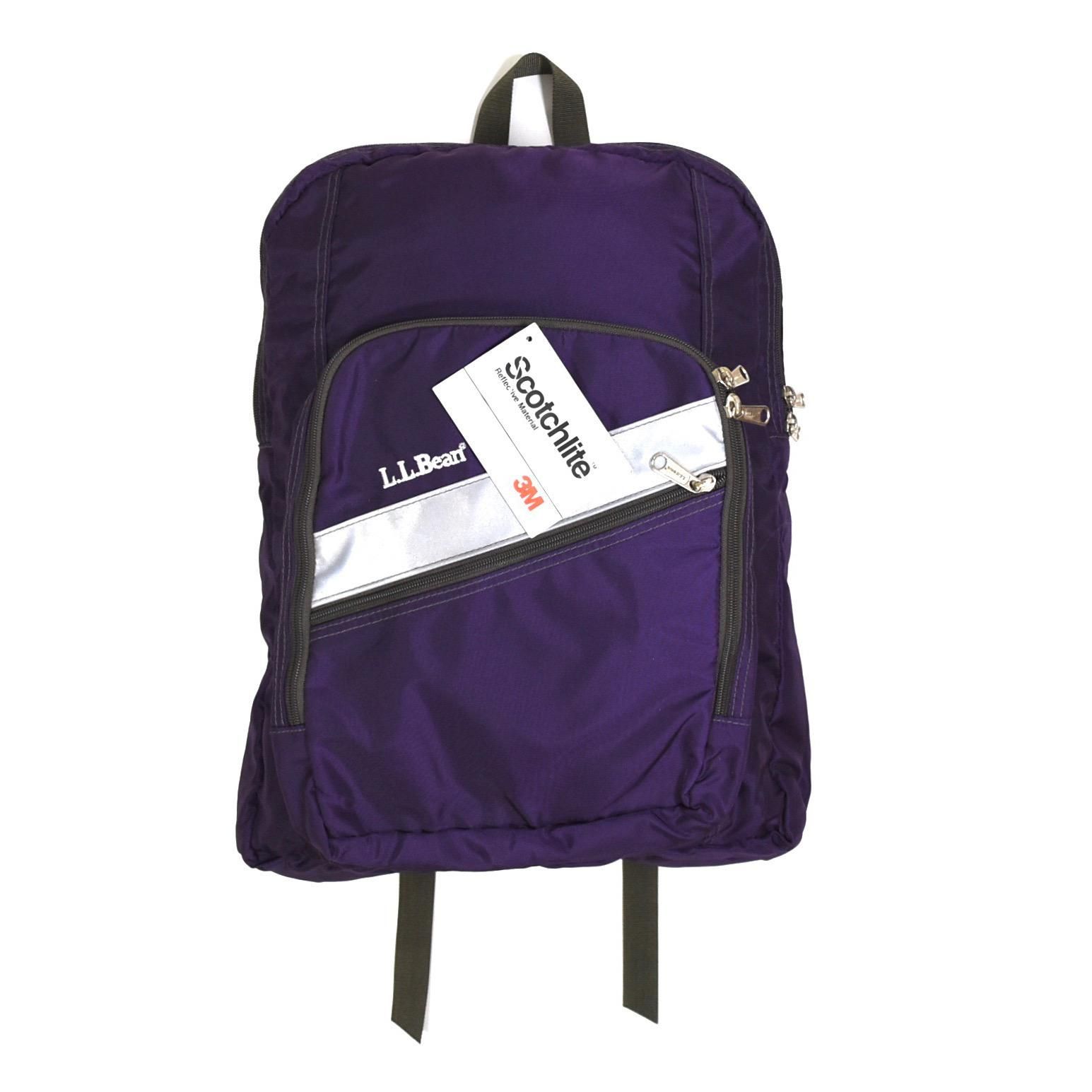 DEAD STOCK 1990s L.L.Bean Deluxe book pack Purple