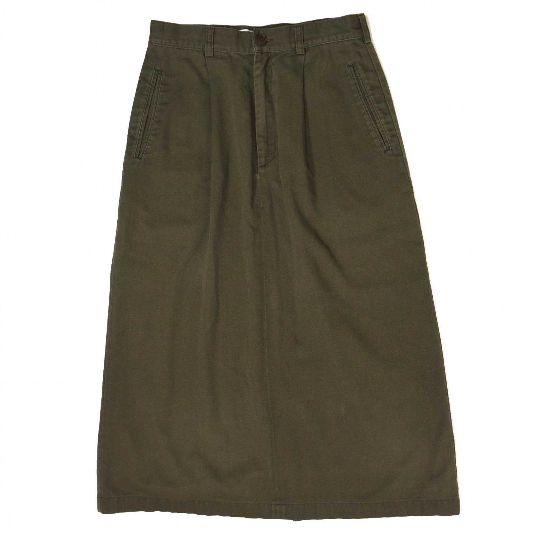 1990s L.L.Bean Cotton skirt M Olive