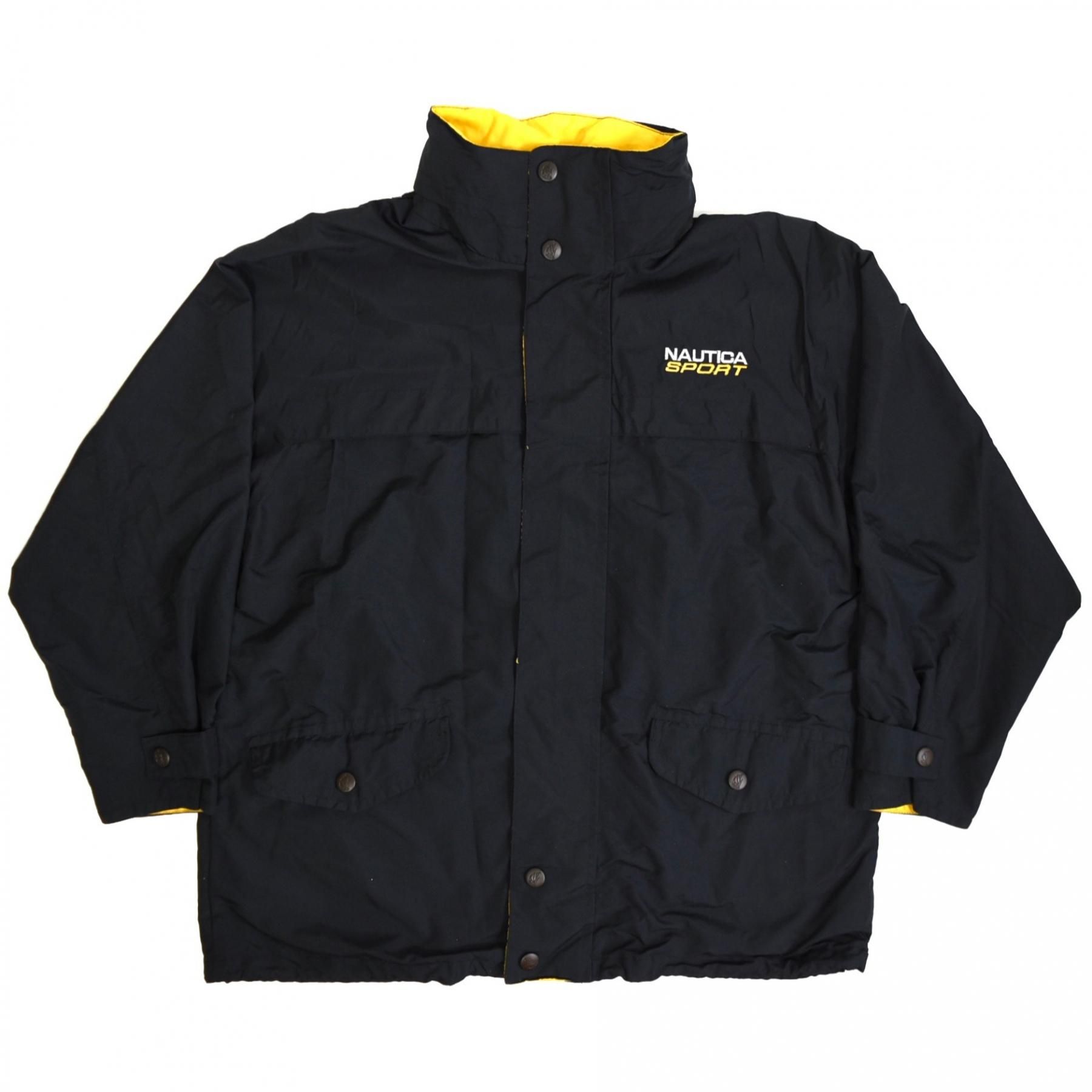 1990s nautica Sailing jacket L BlackYellow