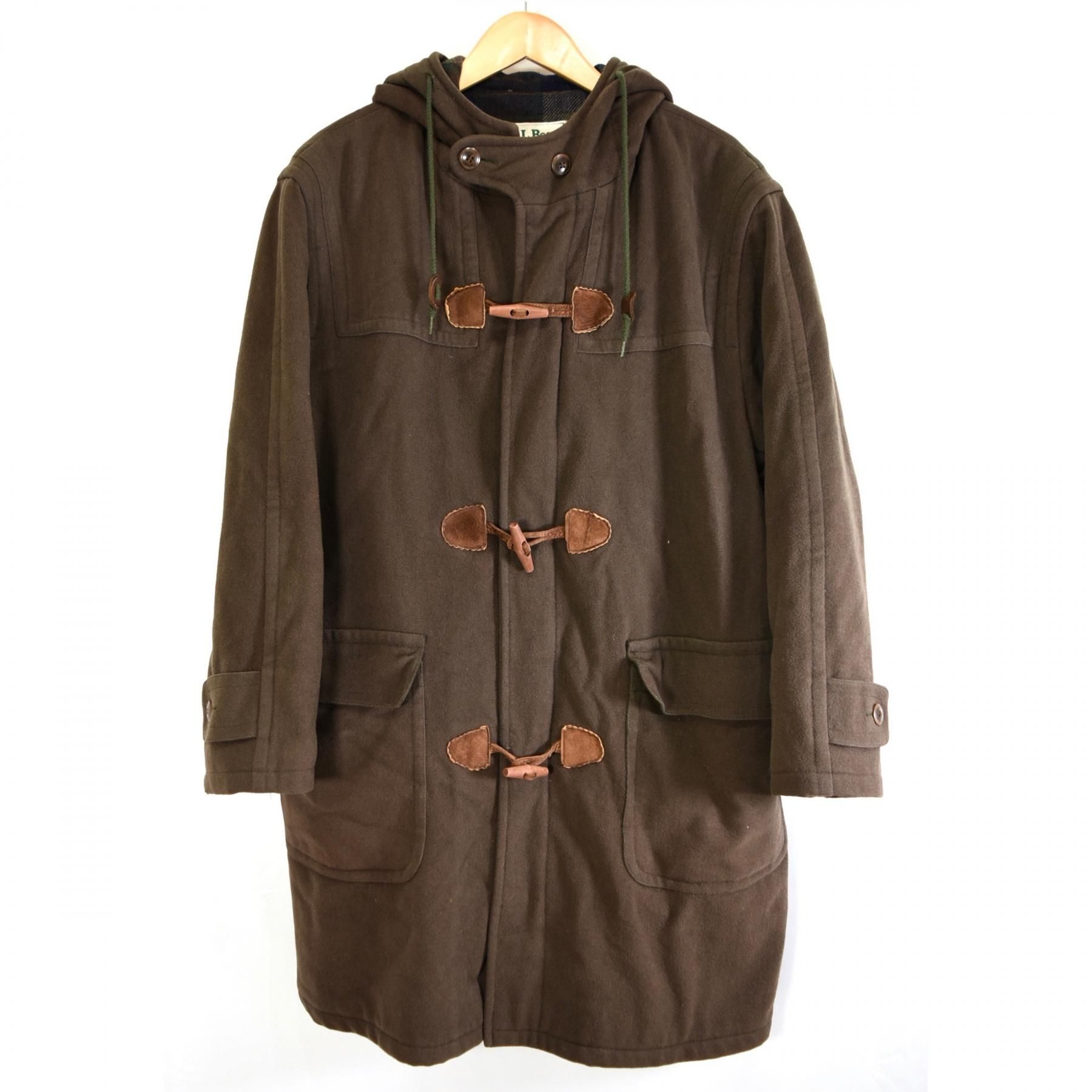 198090s L.L.Bean Wool duffle coat LXL Brown