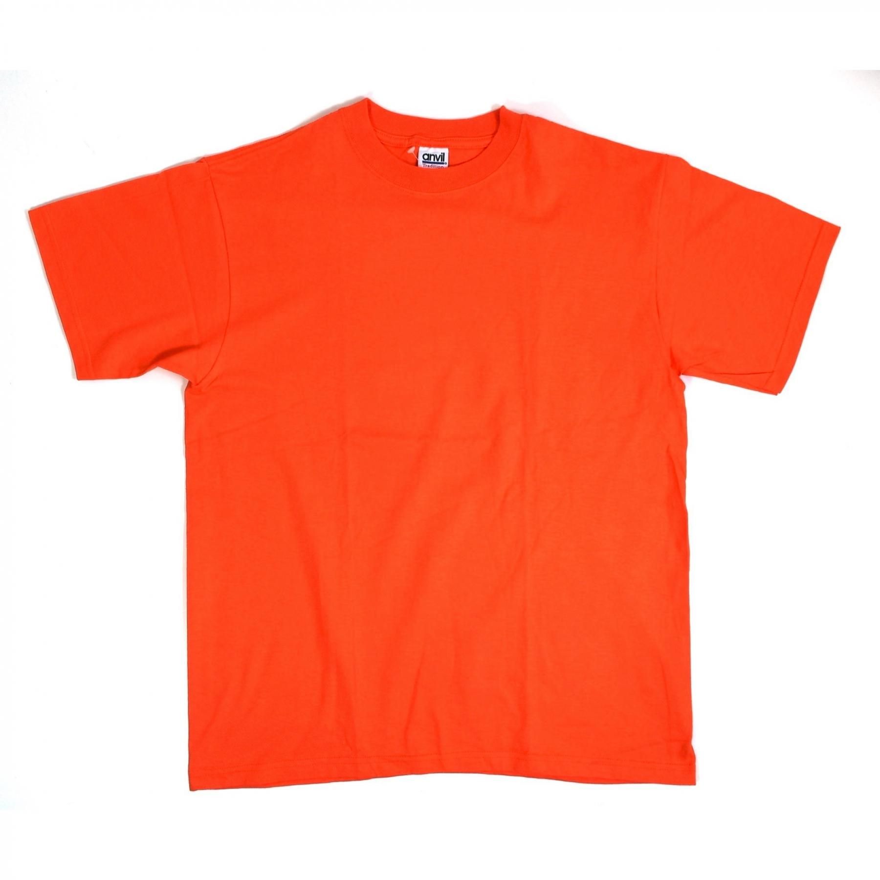 DEAD STOCK 2000 anvil Tradition Tee L MADE IN USA Orange