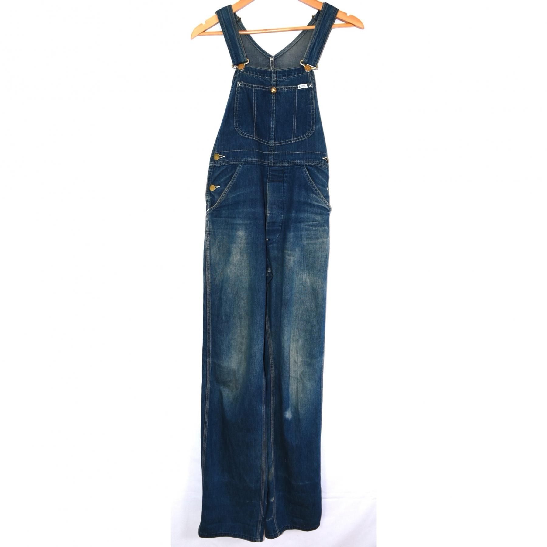 1970s Lee Denim overalls W30 MADE IN USA Indigo