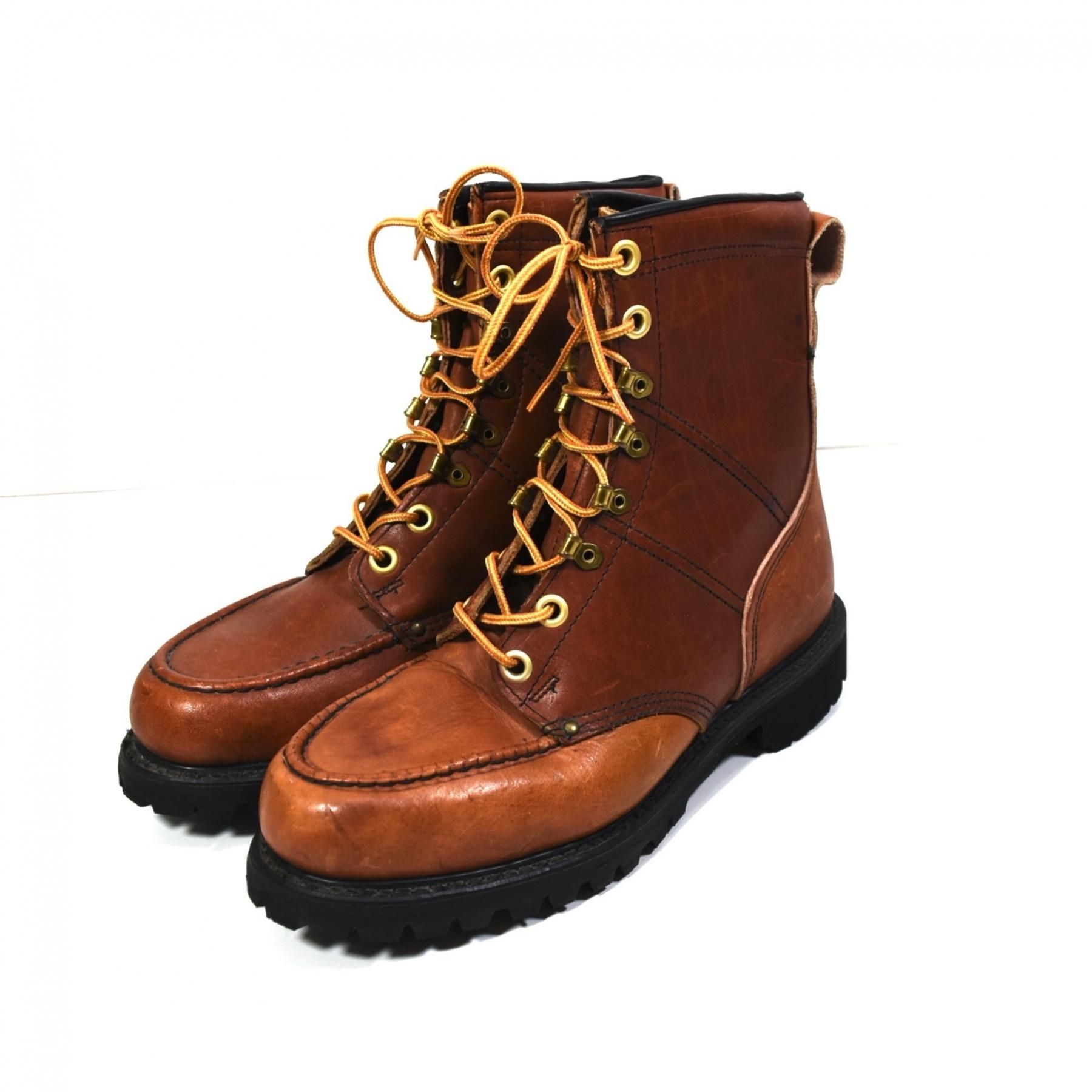 1970-80s DOUBLE H BRAND Leather boots 9 Brown