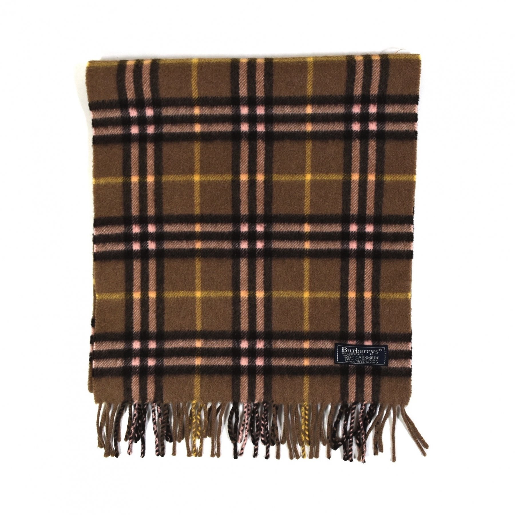 1980-90s BURBERRY Cashmere scarf MADE IN ENGLAND
