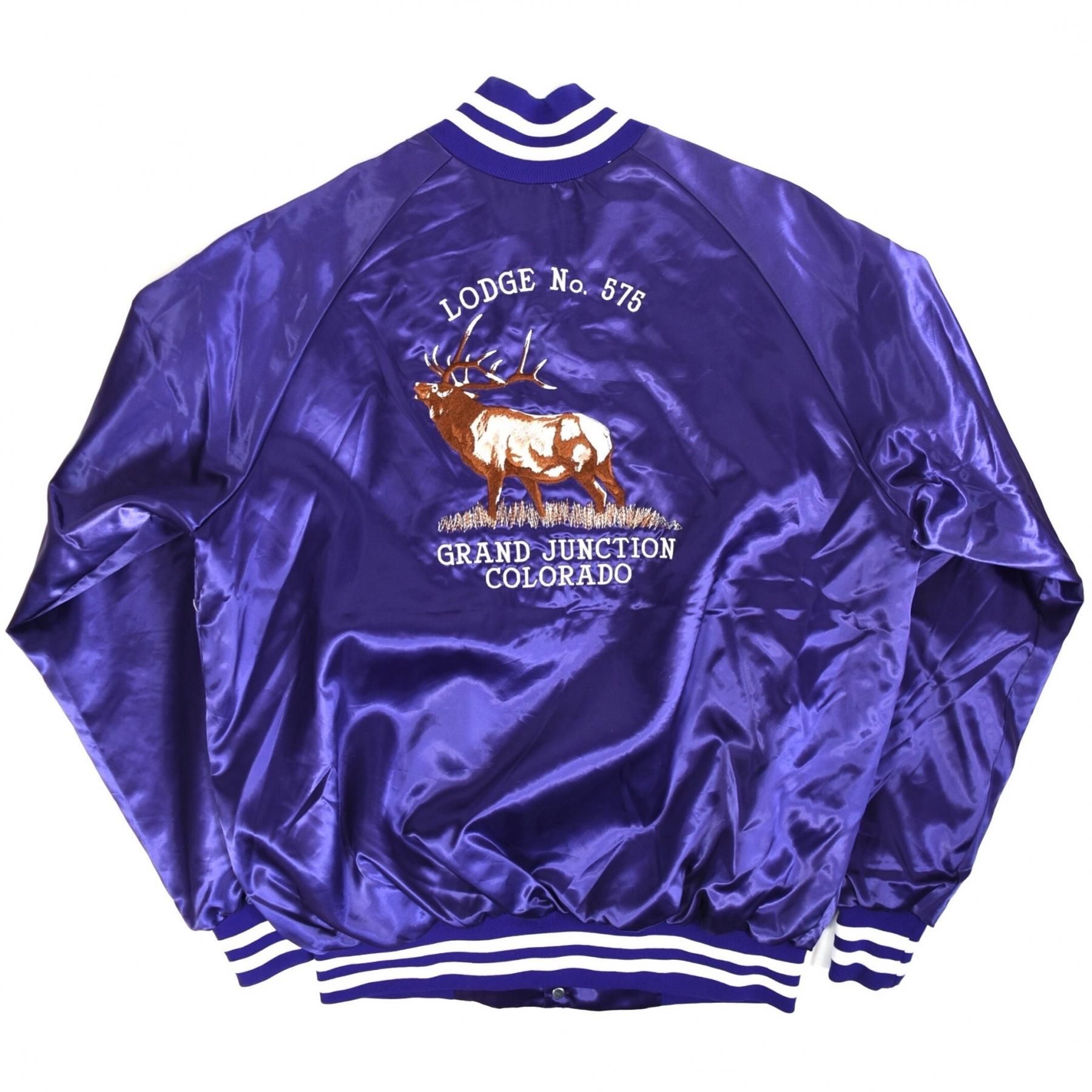 1980s WESTARK Nylon stadium jumper XL MADE IN USA Purple