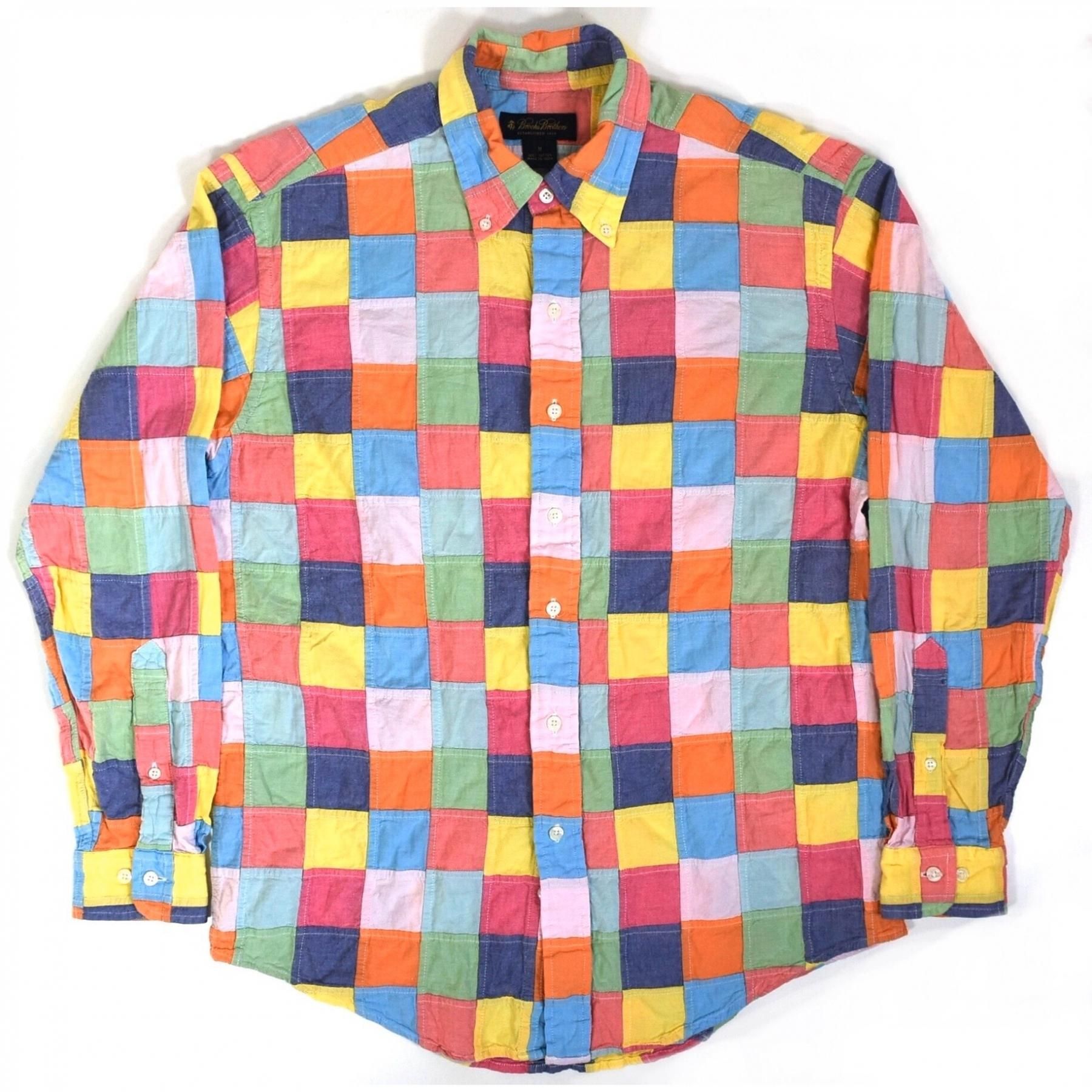 2000s BROOKS BROTHERS Patchwork shirts M 