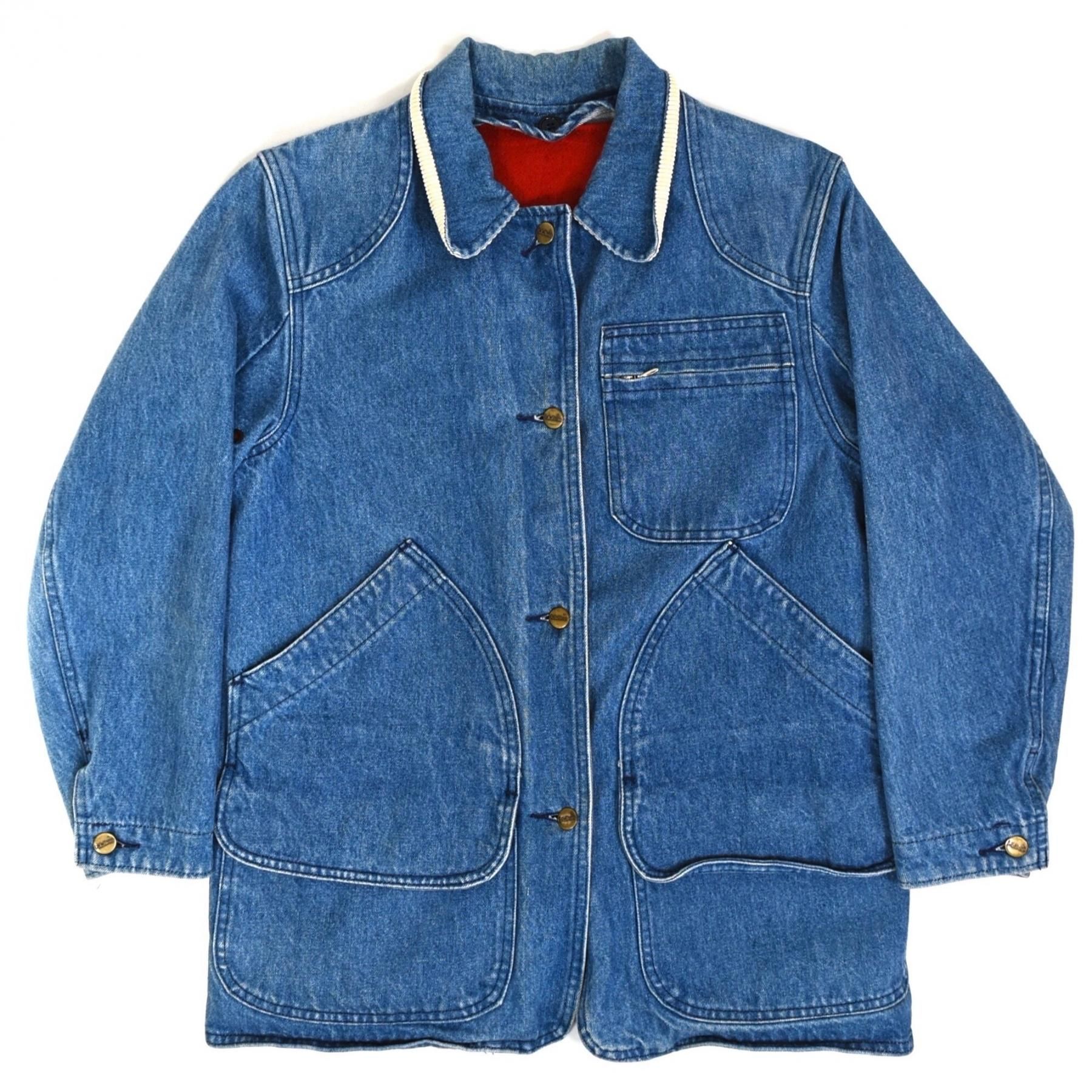 1980-90s L.L.Bean Denim hunting jacket with wool liner M Indigo