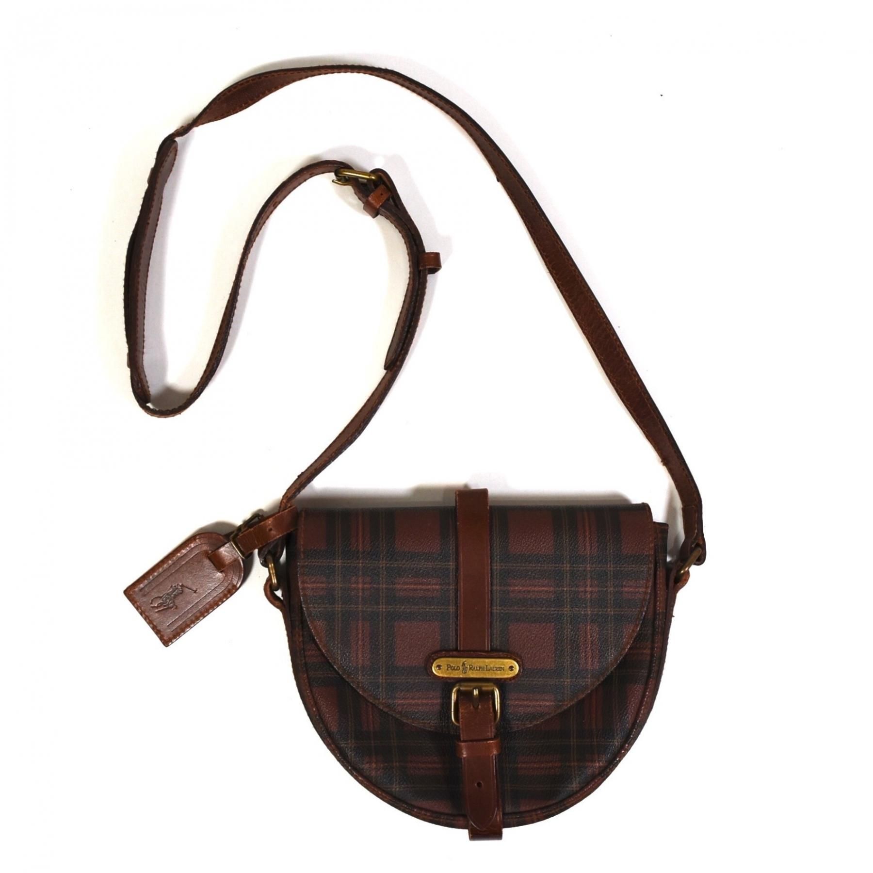 1980-90s Polo Ralph Lauren Leather shoulder bag