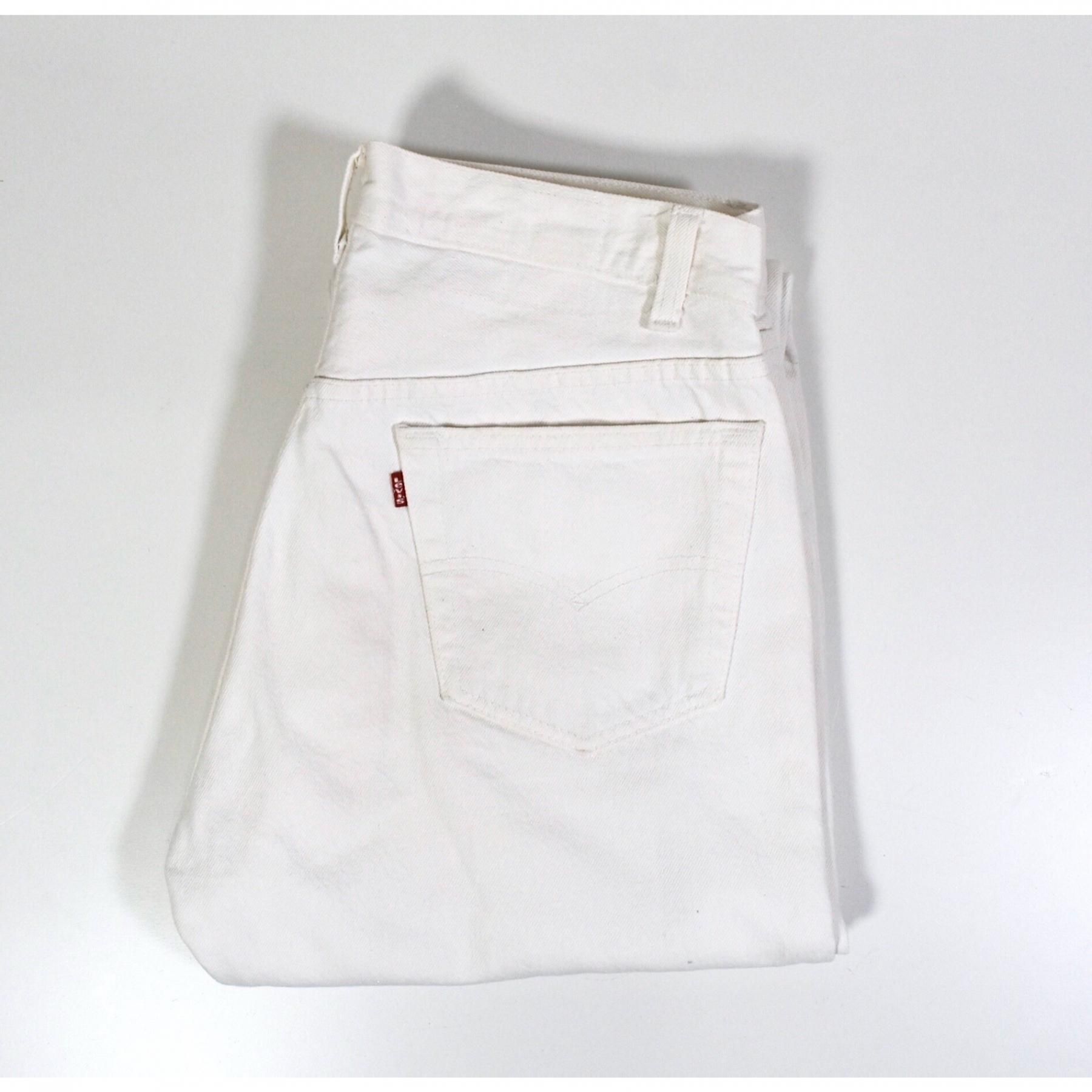 1987 LEVIS 501 W34 L30 MADE IN USA  White