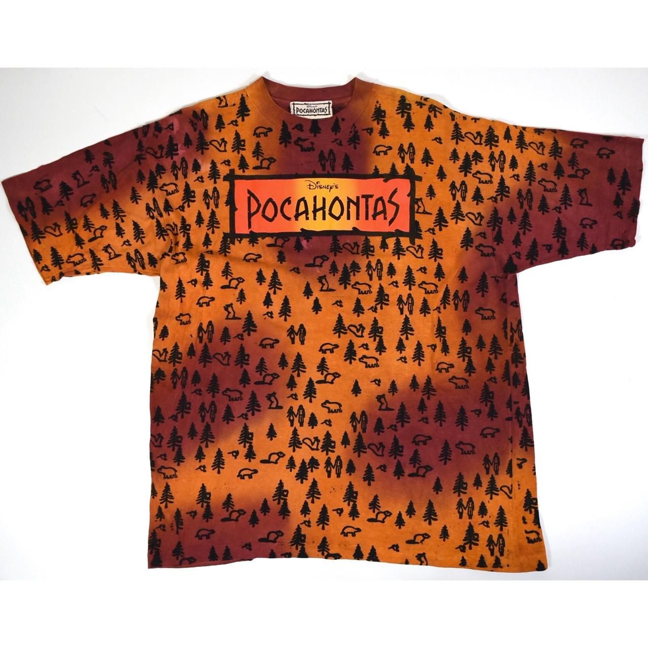 1990s DISNEY POCAHONTAS All over print Tee L MADE IN USA 