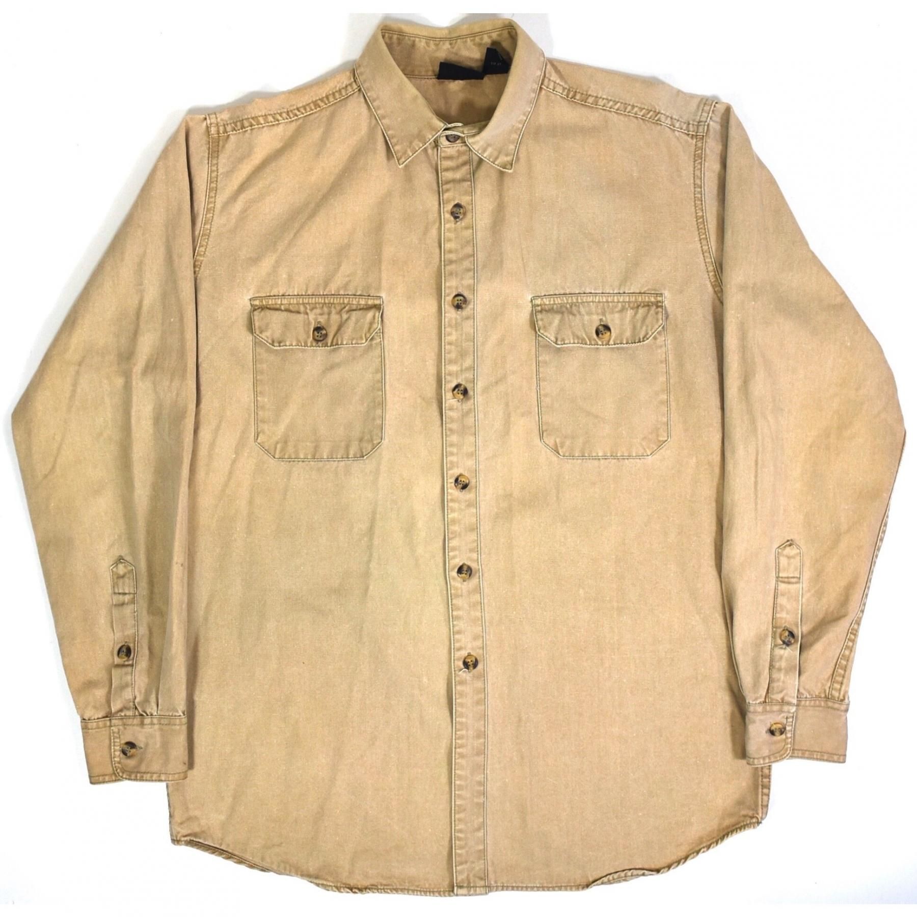 Late 1980s PATAGONIA Cotton shirts L Beige