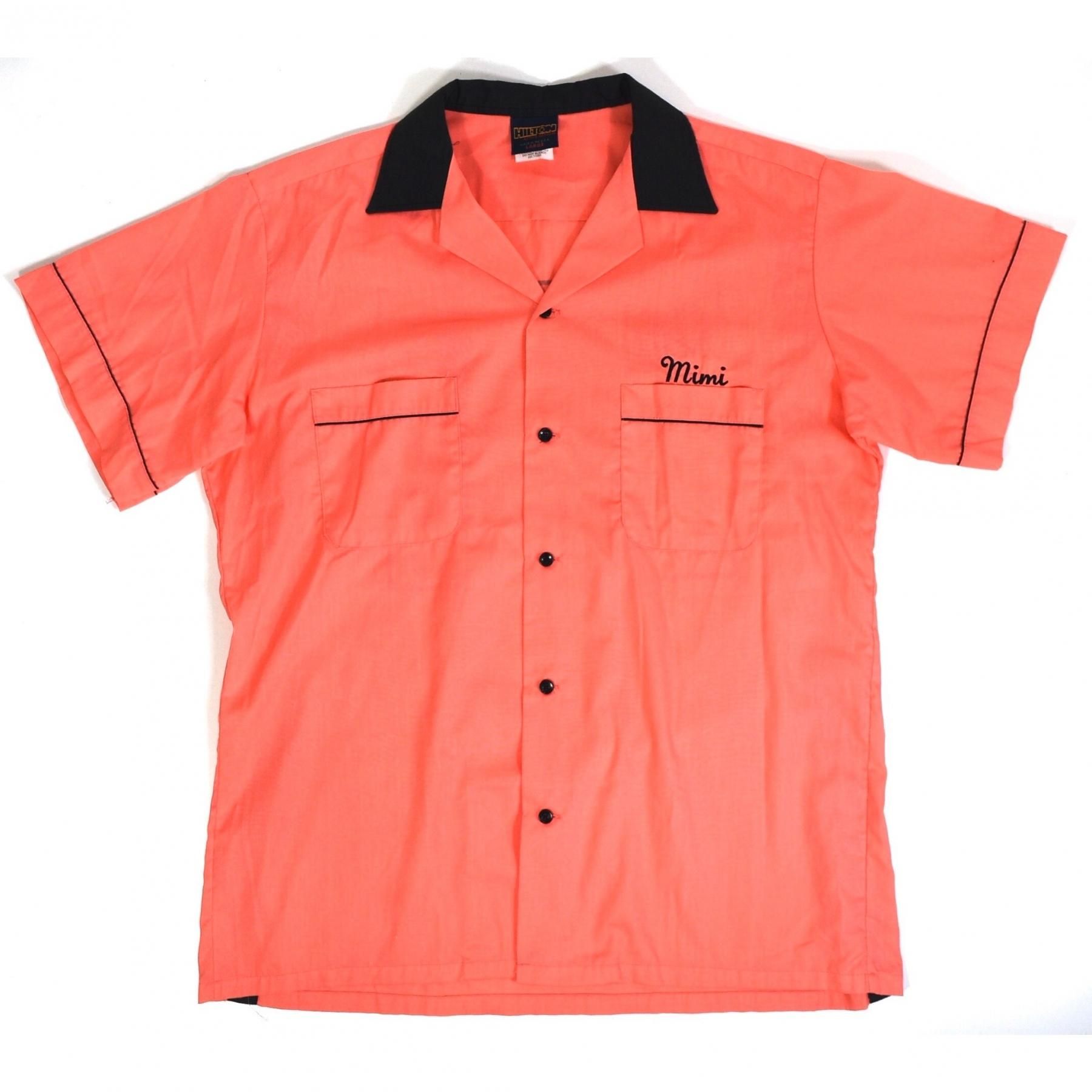 1980s HILTON s/s shirts L MADE IN USA Pink