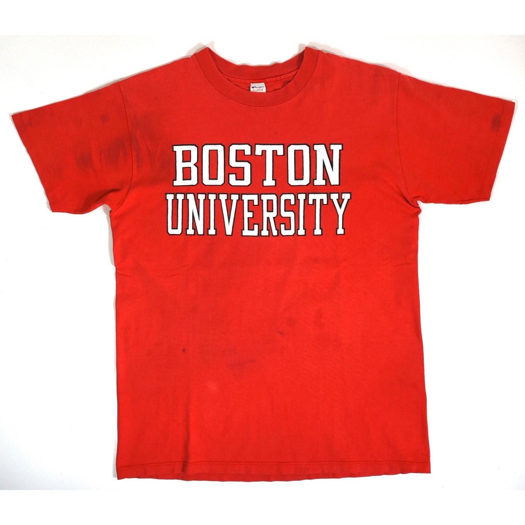 1980s BOSTON UNIVERSITY Cotton Tee XL