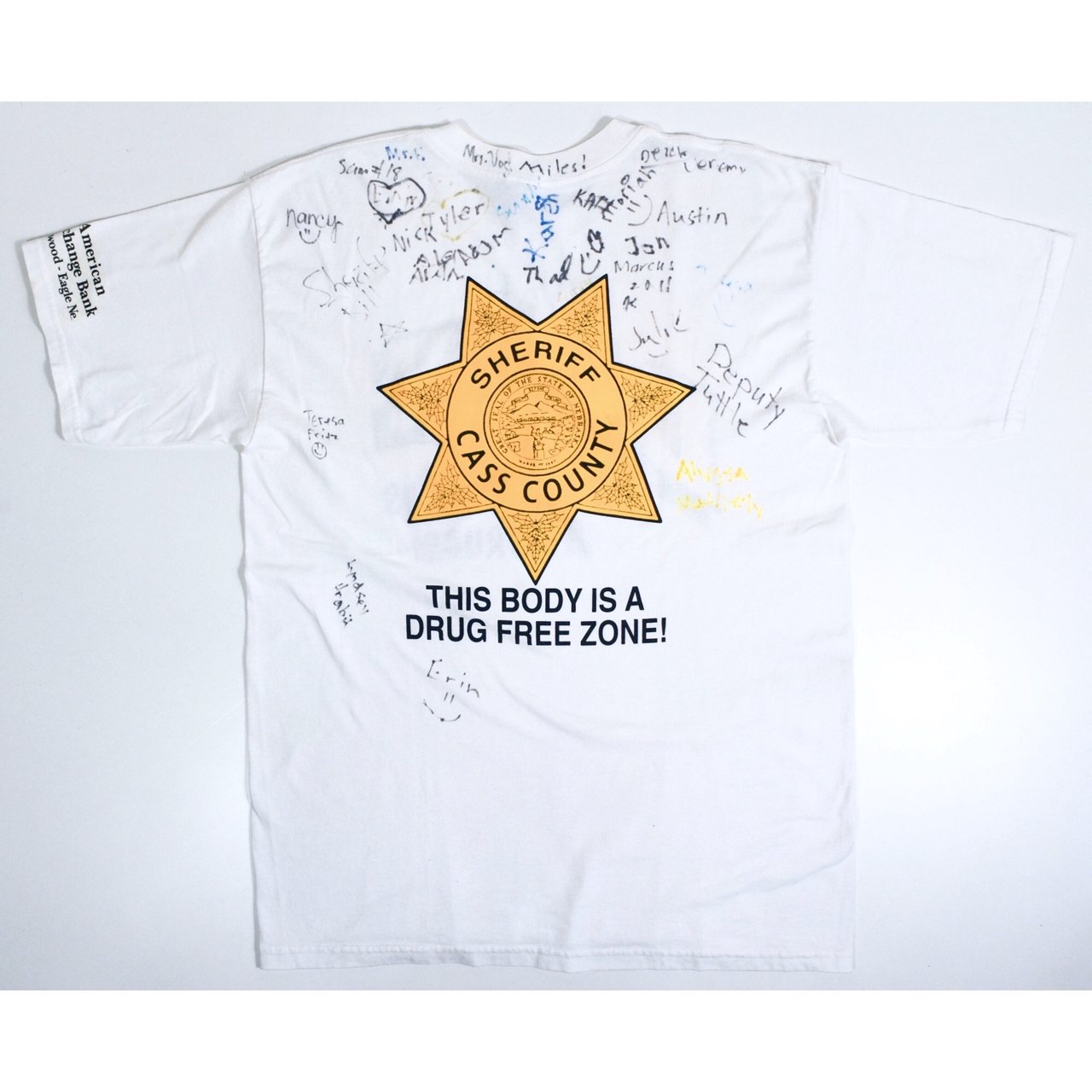 1990s SHERIFF CASS COUNTY Tee L