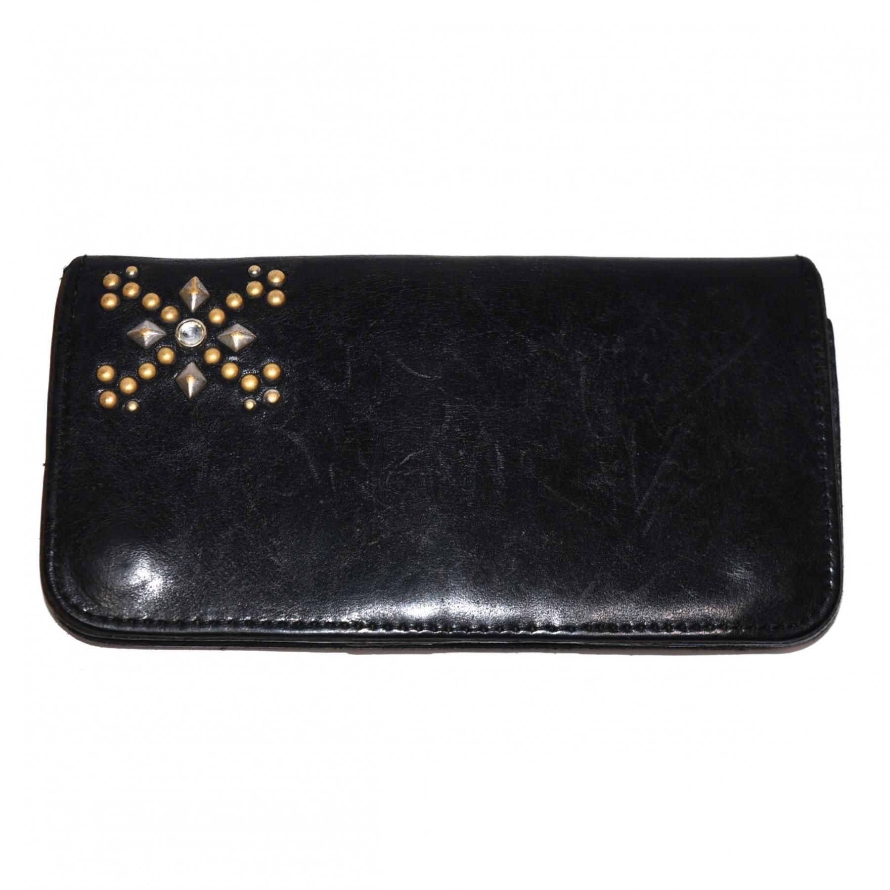 HTC Leather wallet MADE IN USA Black