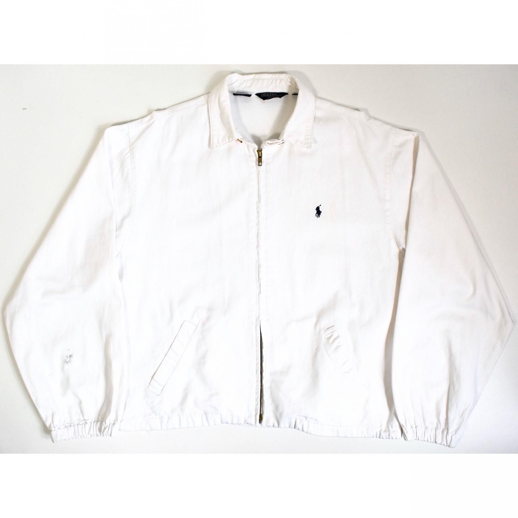 1990s Polo Ralph Lauren Swing top jacket M MADE IN USA White