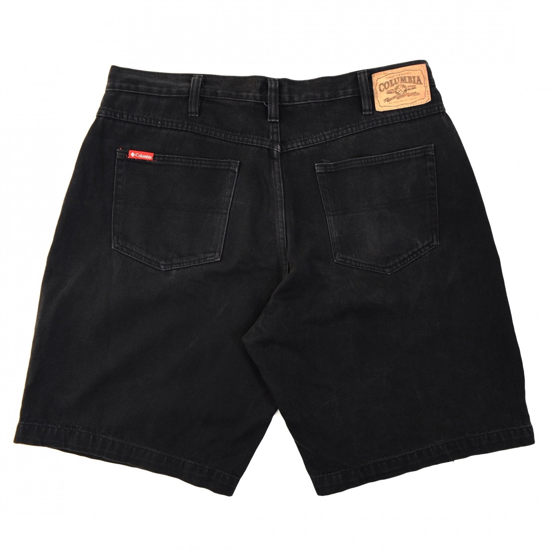 1990s COLUMBIA Denim shorts W38 Black