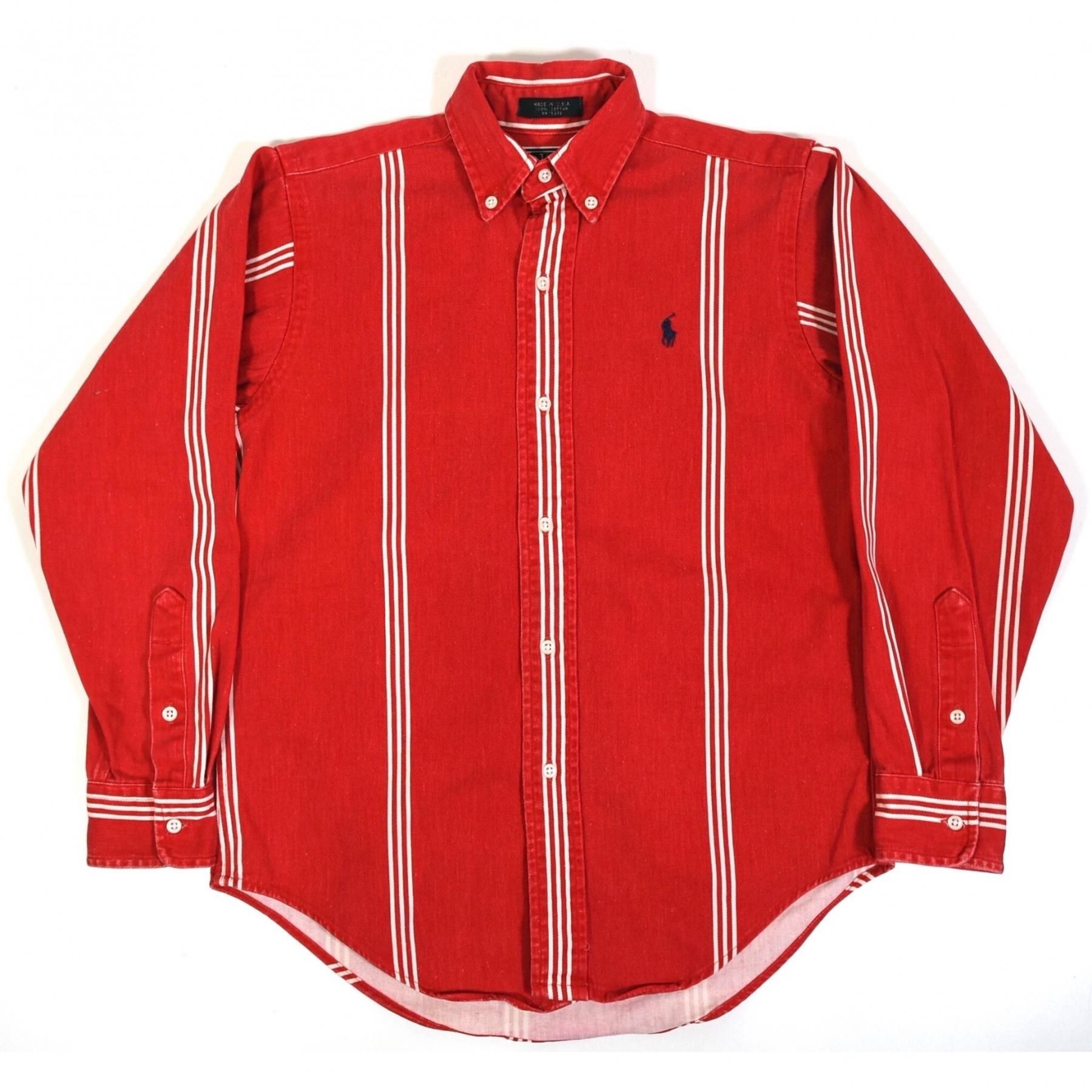1990s Polo Ralph Lauren L/S shirts Kid's M MADE IN USA